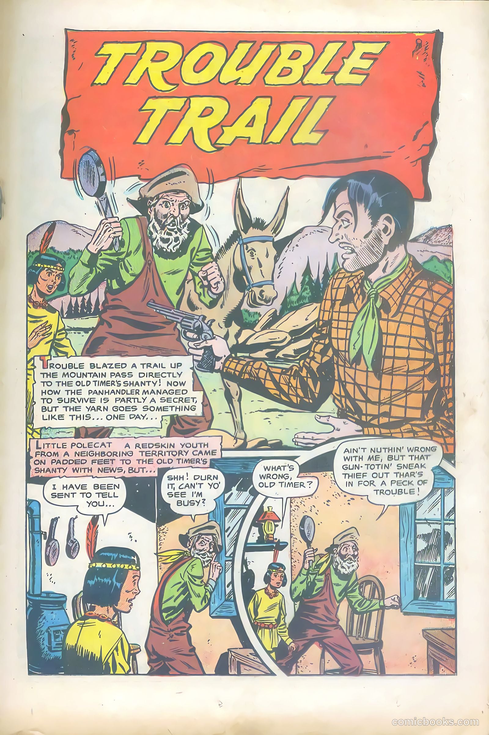 Lone Eagle #4 (1954) — page 19 of 36