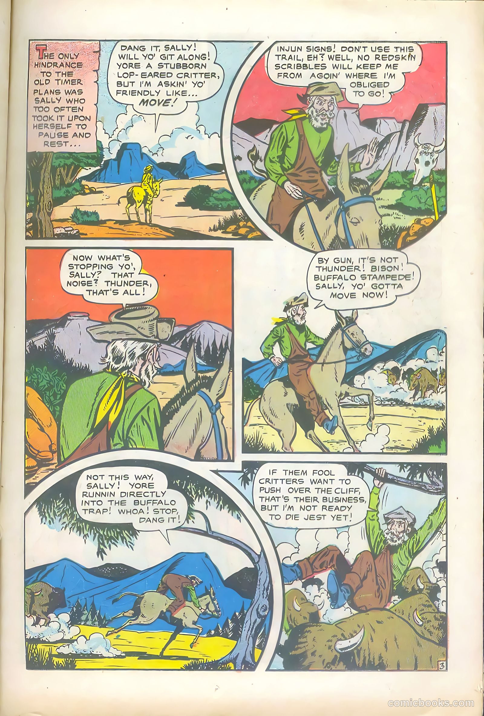 Lone Eagle #4 (1954) — page 21 of 36