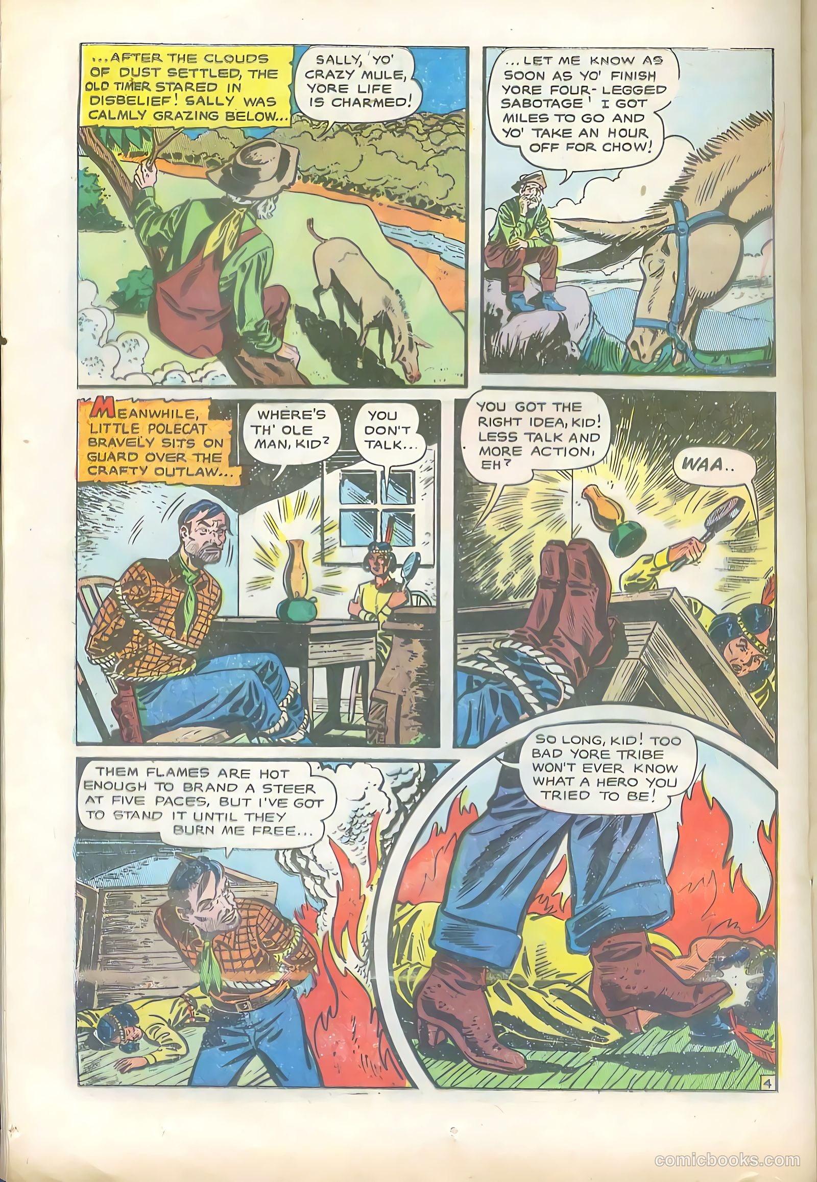 Lone Eagle #4 (1954) — page 22 of 36