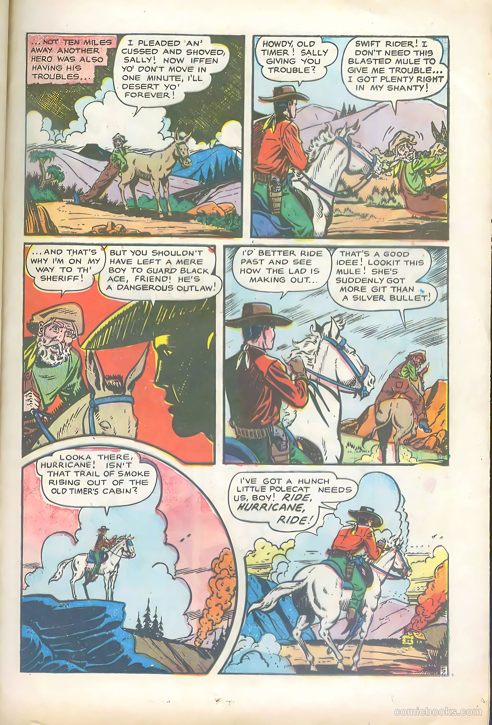 Lone Eagle #4 (1954) — page 23 of 36