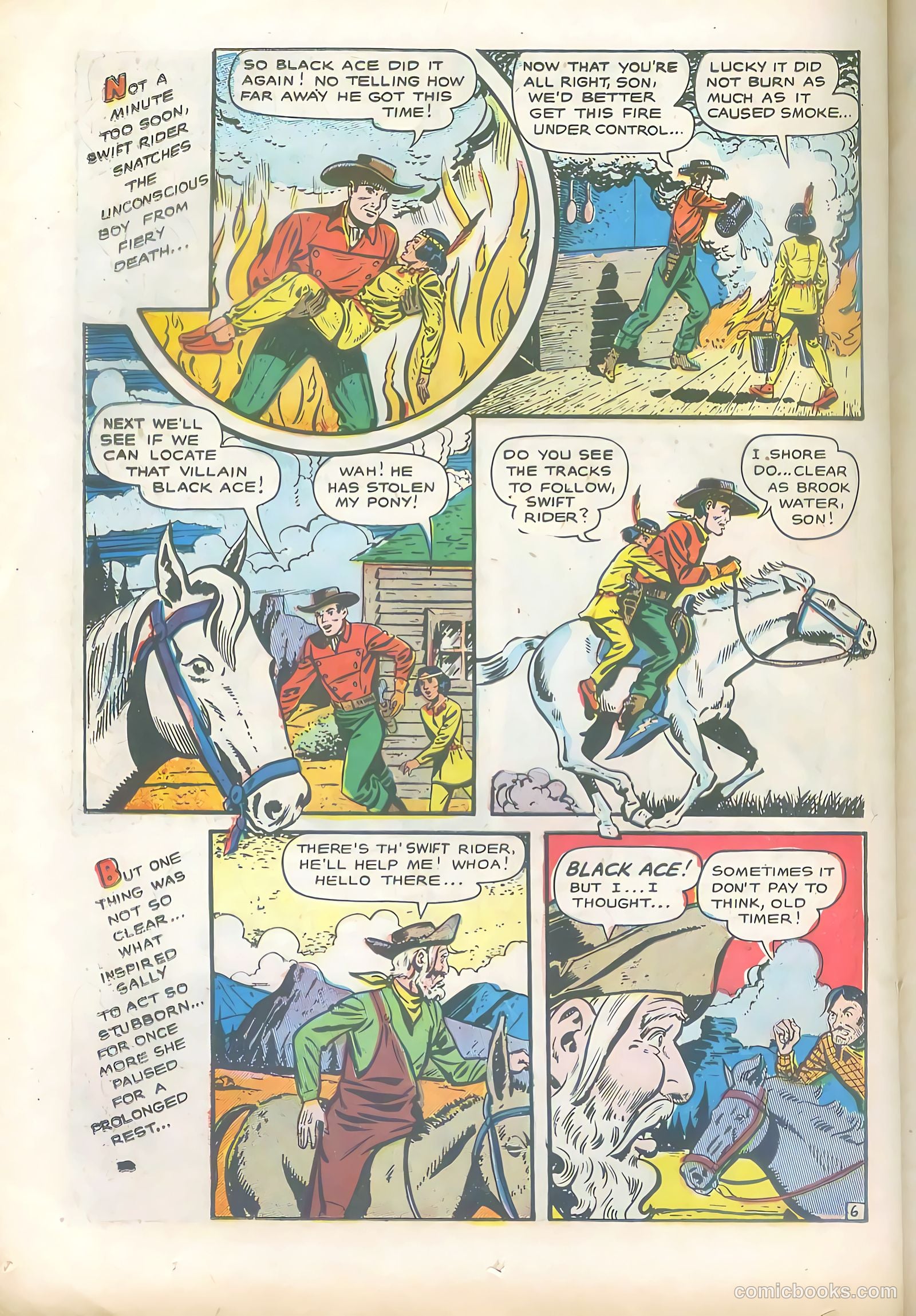 Lone Eagle #4 (1954) — page 24 of 36