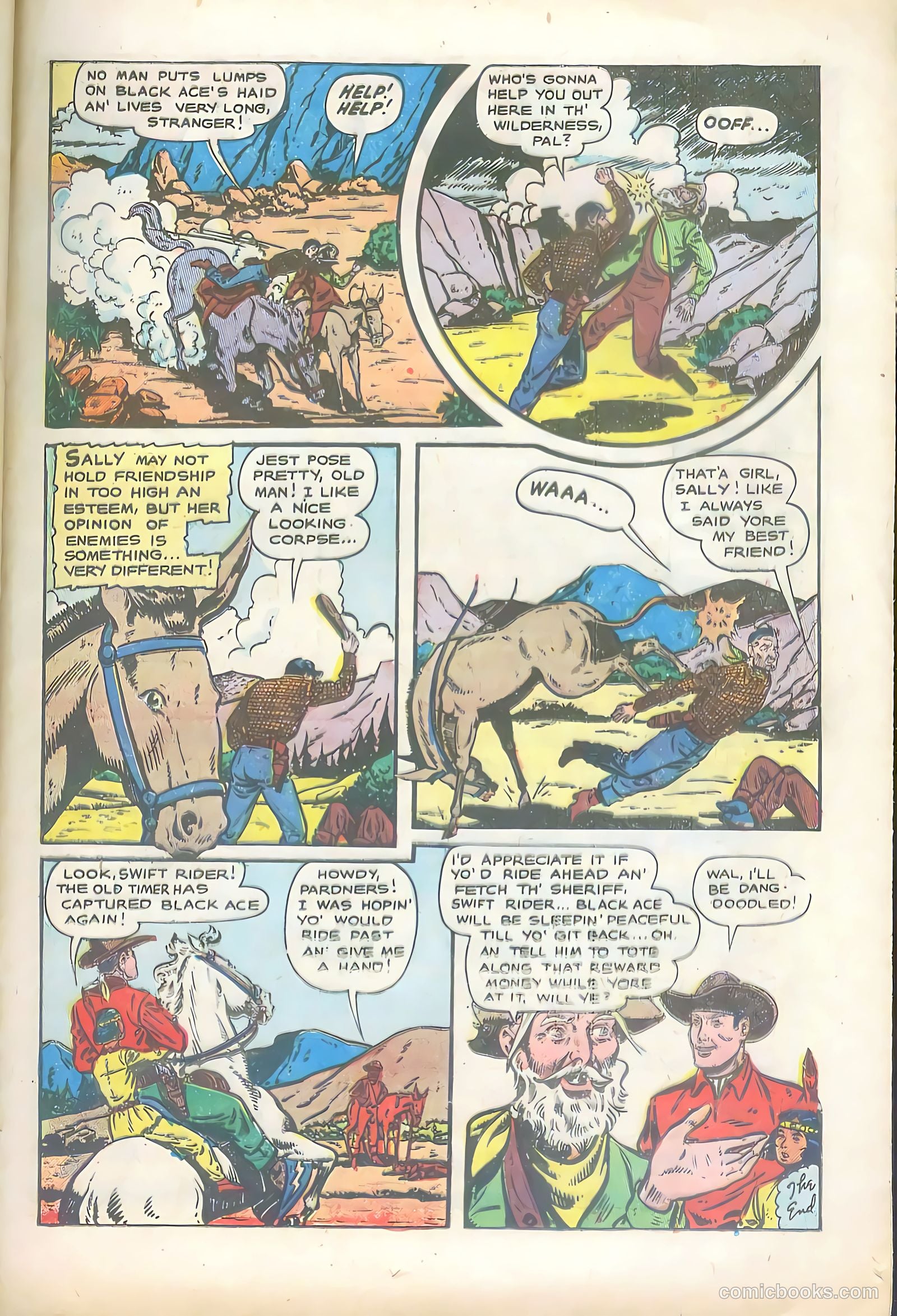 Lone Eagle #4 (1954) — page 25 of 36