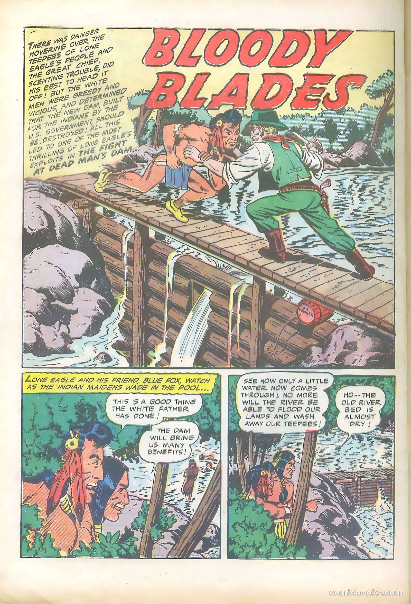 Lone Eagle #4 (1954) — page 28 of 36