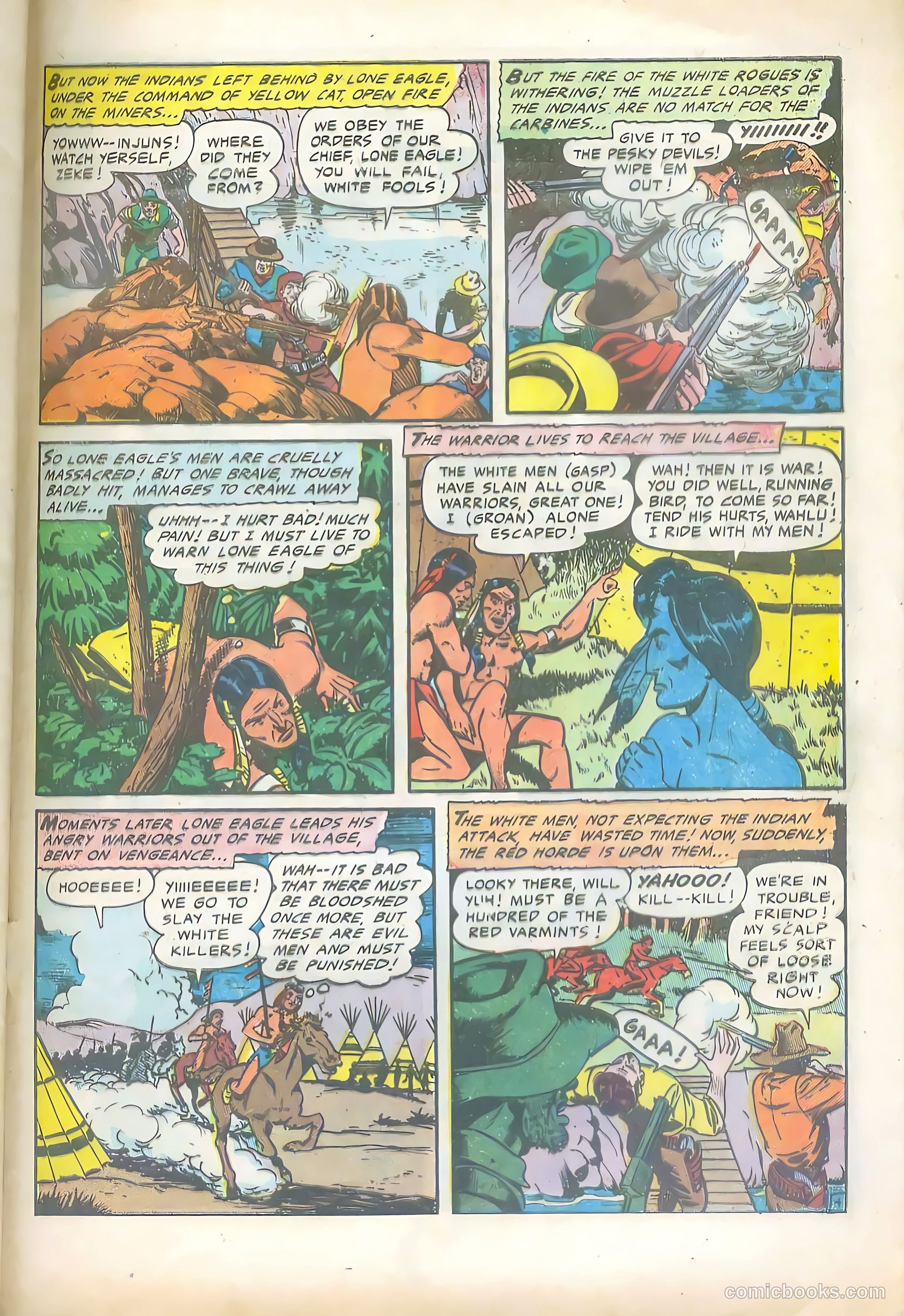 Lone Eagle #4 (1954) — page 31 of 36