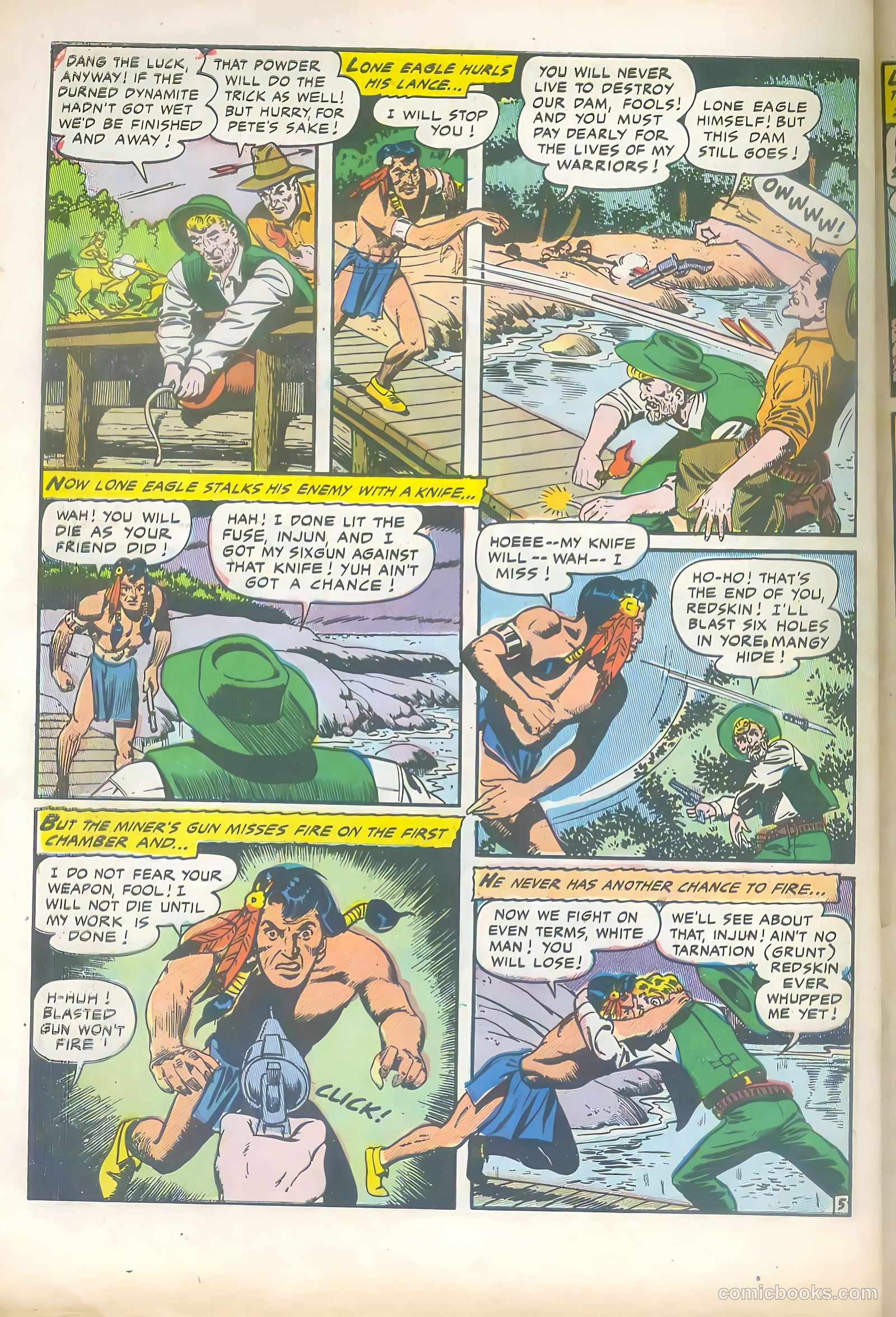 Lone Eagle #4 (1954) — page 32 of 36