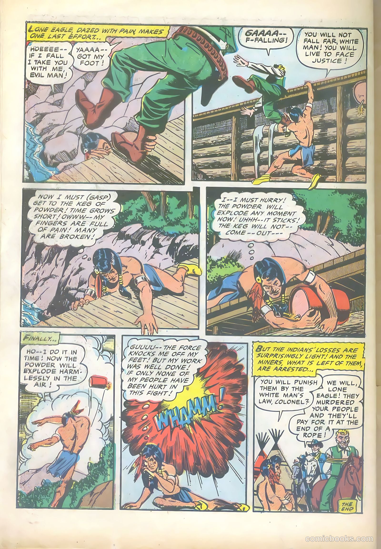 Lone Eagle #4 (1954) — page 34 of 36