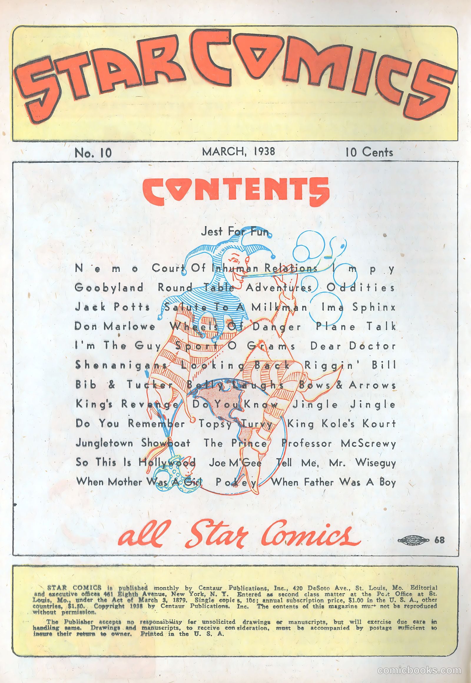 Lone Star Comics #10 (1938) — page 3 of 63
