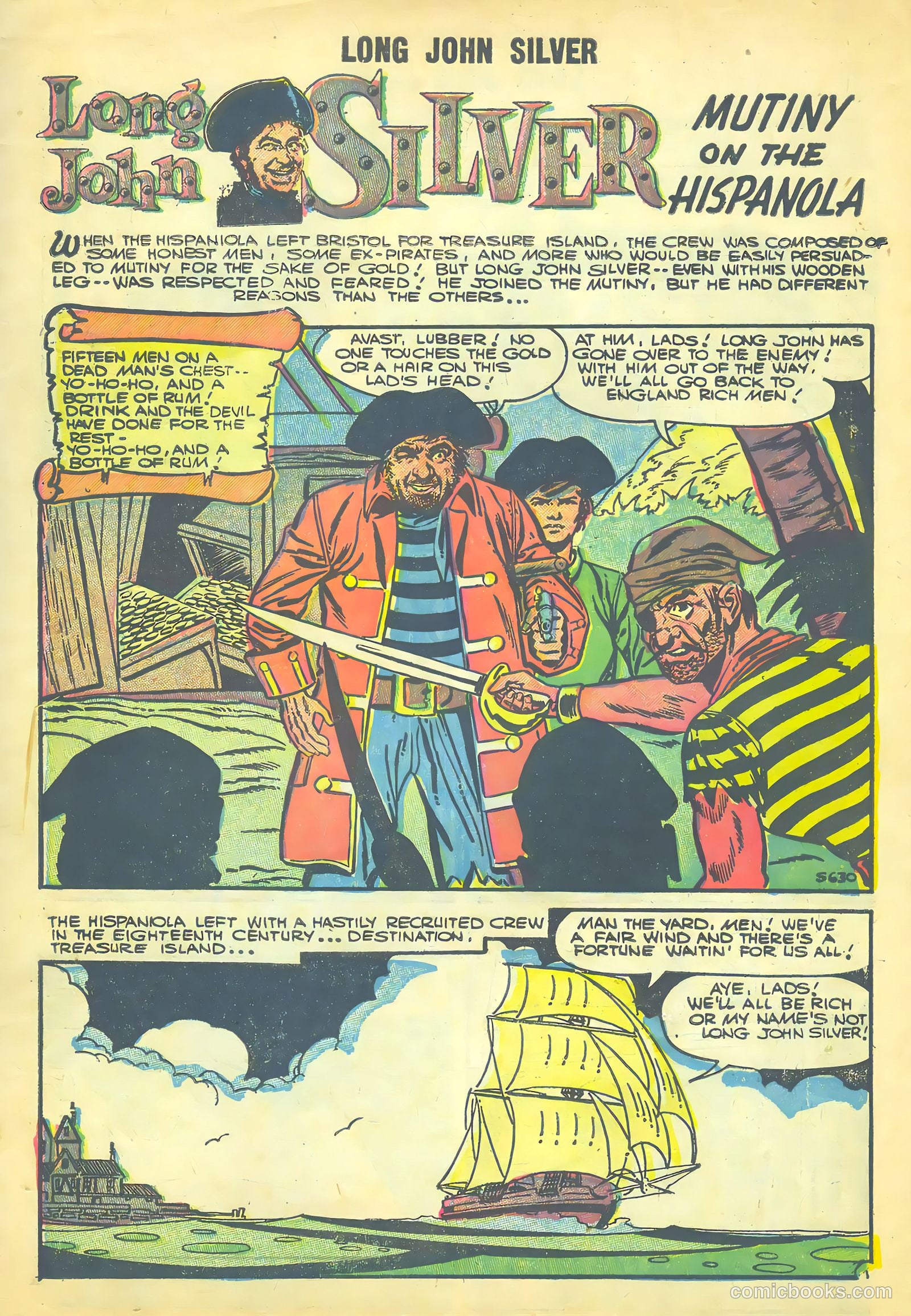Long John Silver & the Pirates #30 (1956) — page 3 of 36