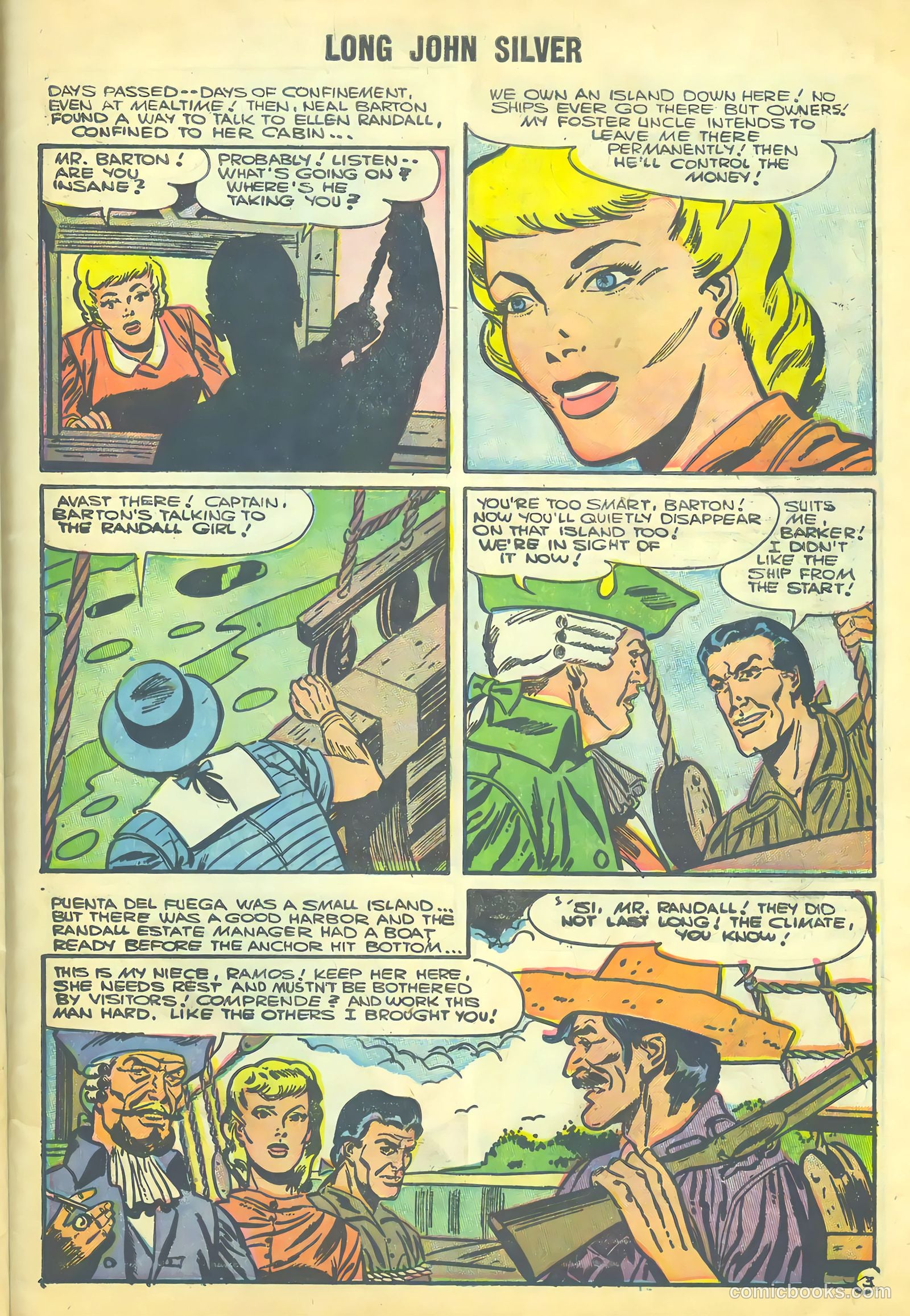 Long John Silver & the Pirates #30 (1956) — page 27 of 36