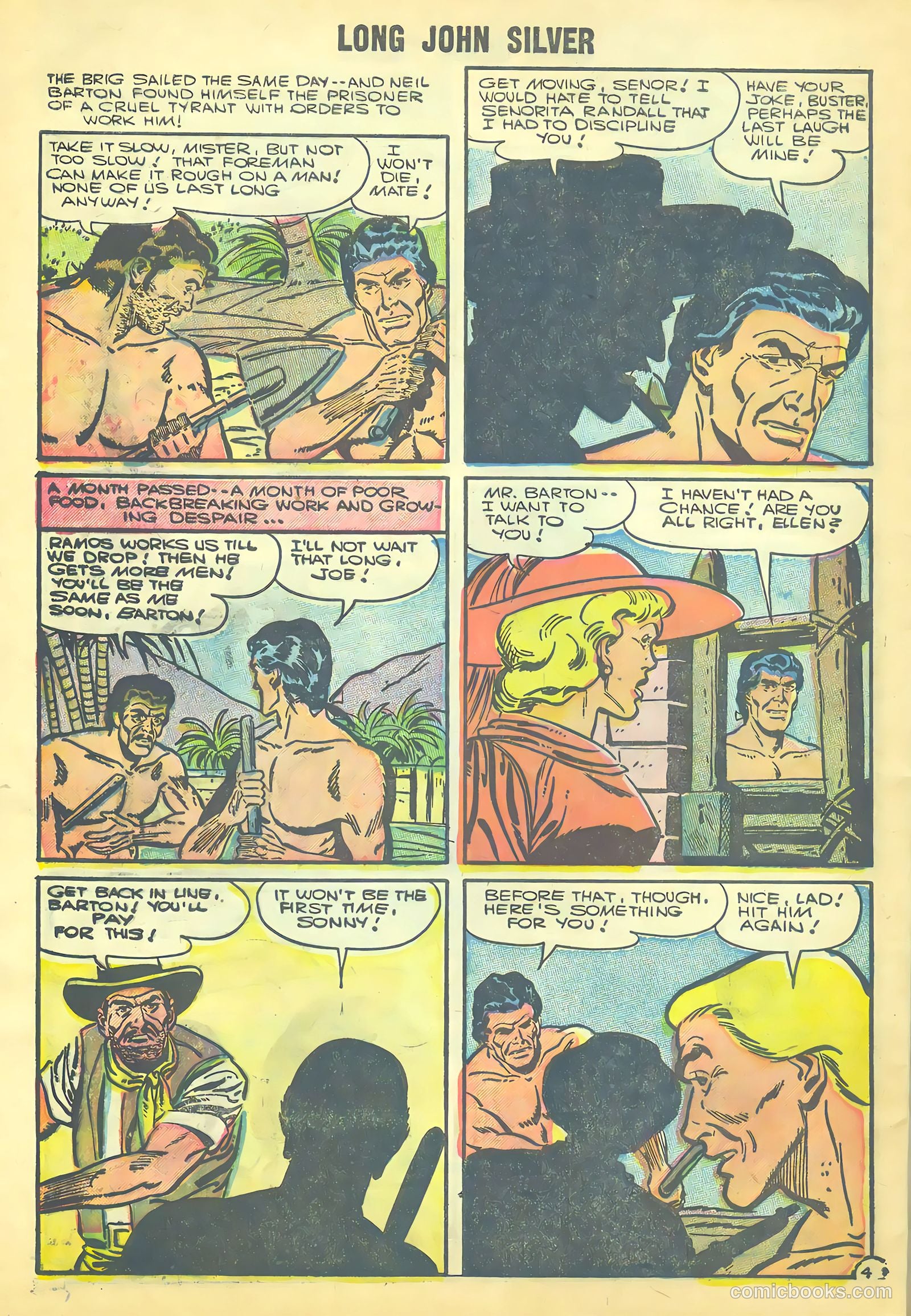 Long John Silver & the Pirates #30 (1956) — page 28 of 36