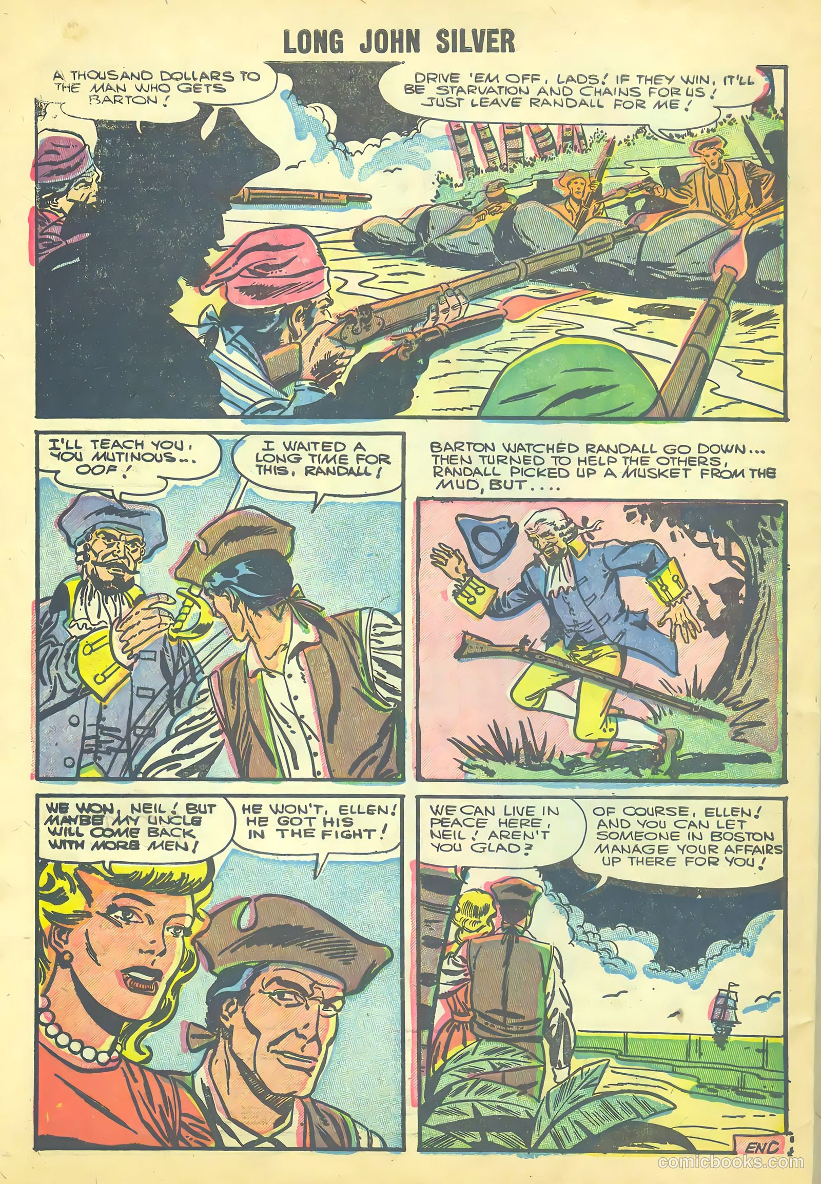 Long John Silver & the Pirates #30 (1956) — page 32 of 36