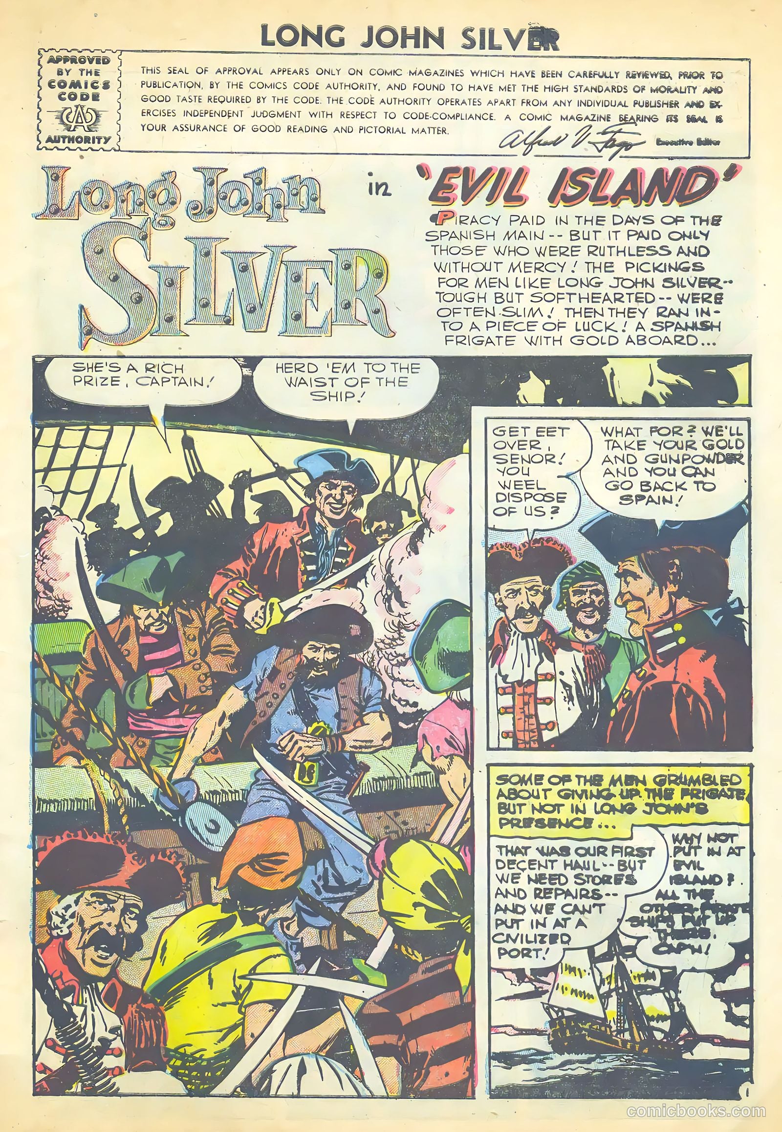 Long John Silver & the Pirates #31 (1956) — page 3 of 36