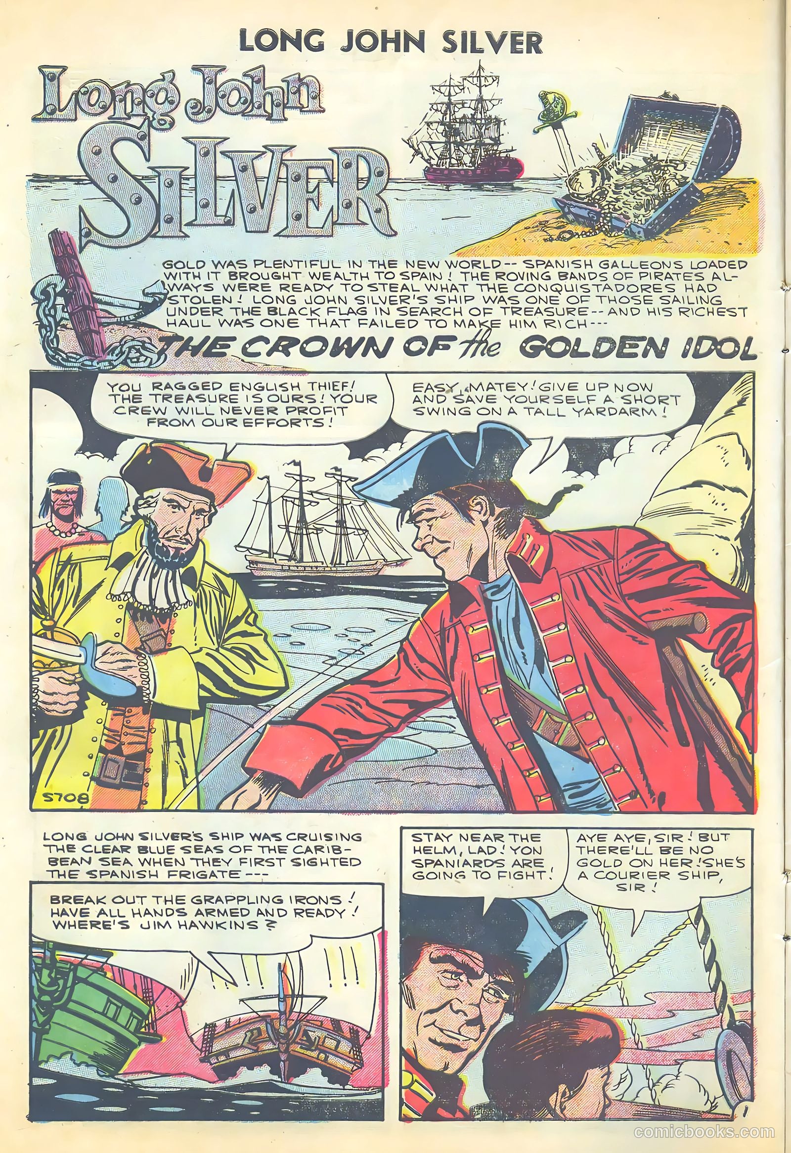 Long John Silver & the Pirates #31 (1956) — page 10 of 36