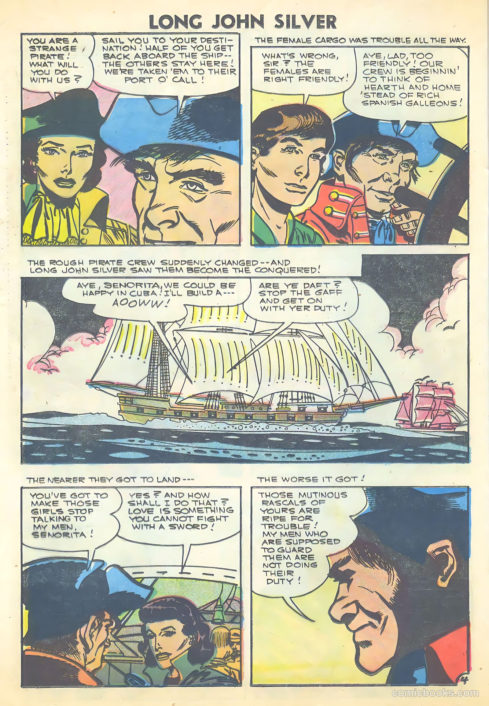 Long John Silver & the Pirates #31 (1956) — page 24 of 36