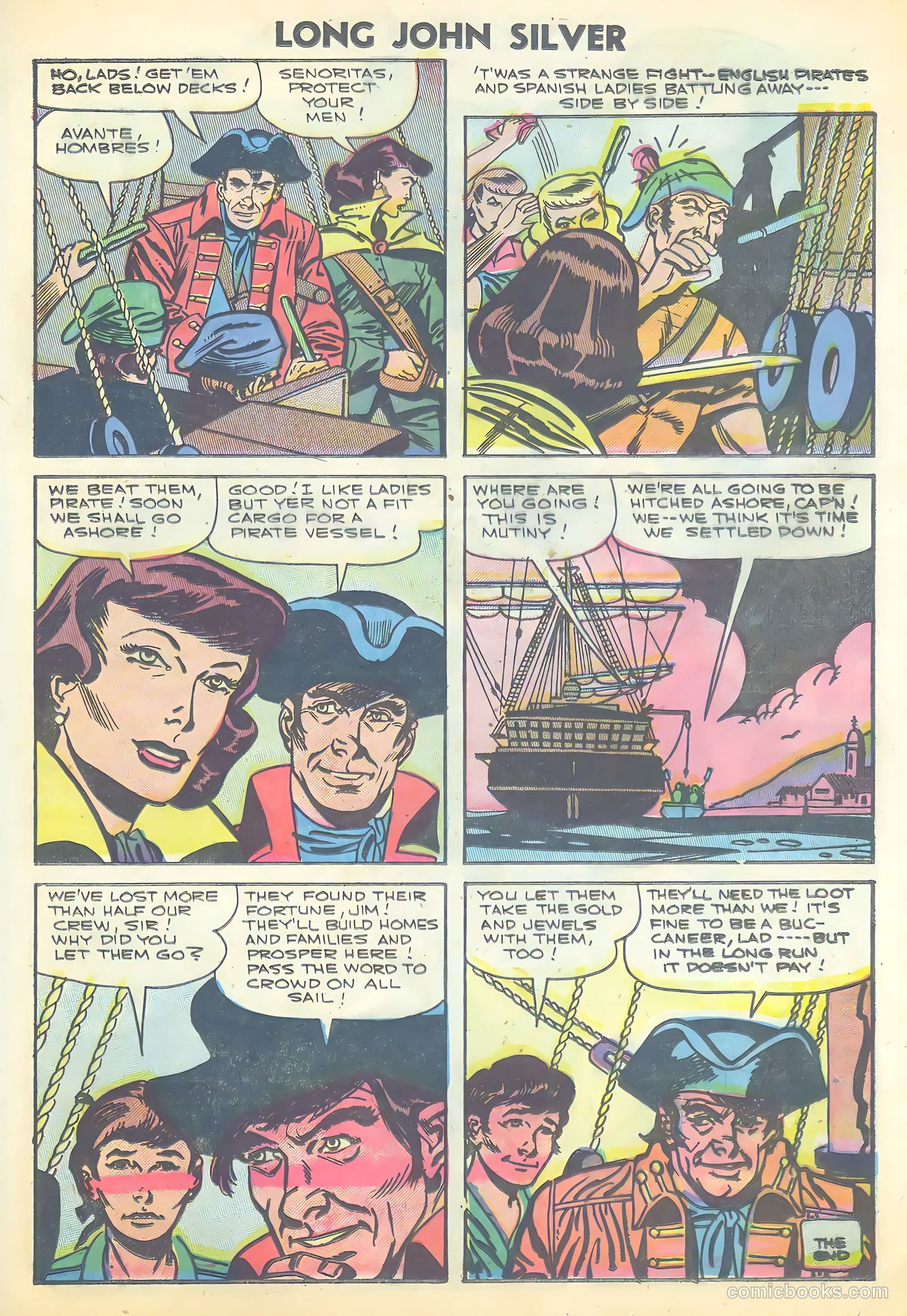 Long John Silver & the Pirates #31 (1956) — page 25 of 36
