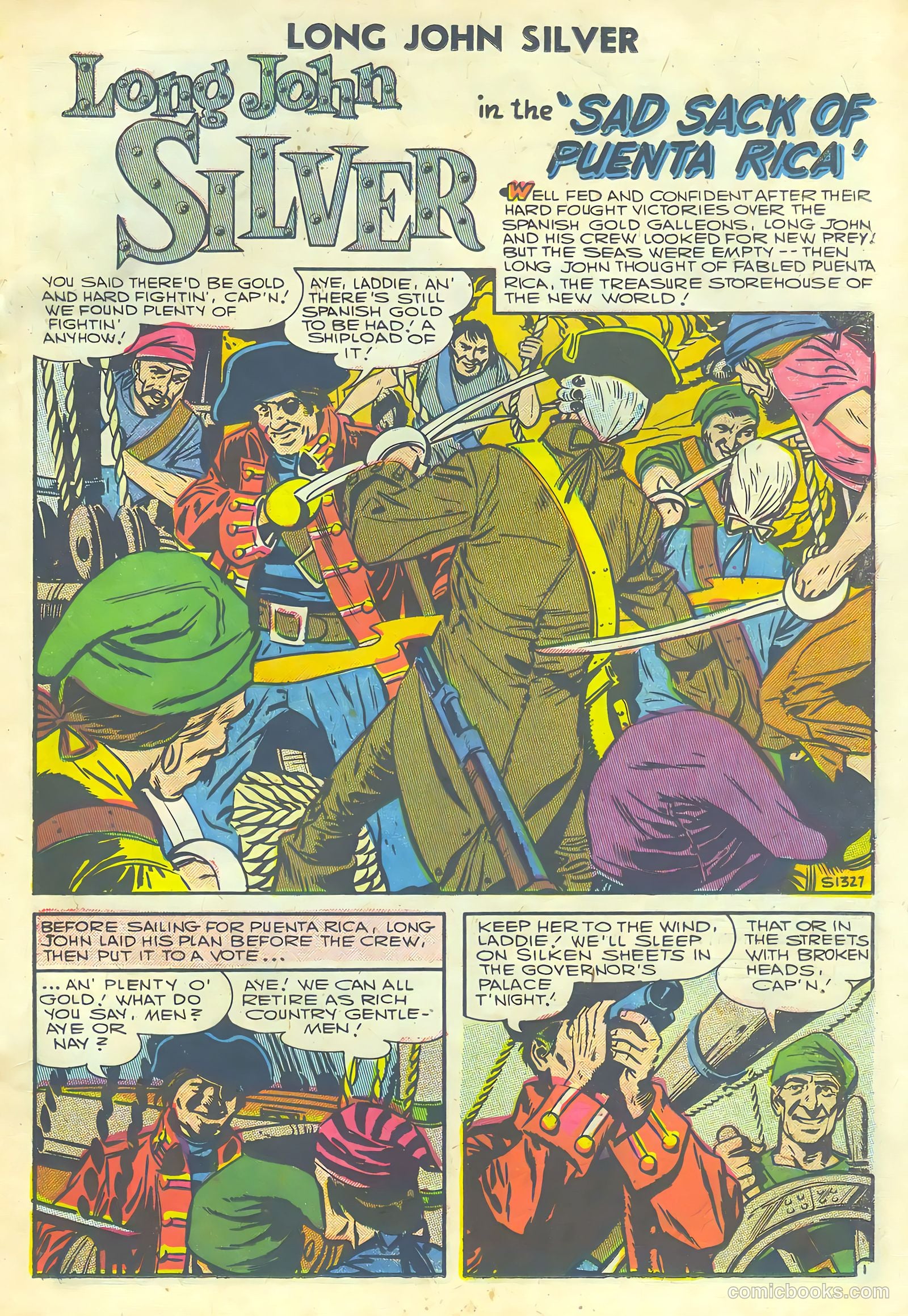 Long John Silver & the Pirates #32 (1957) — page 19 of 36