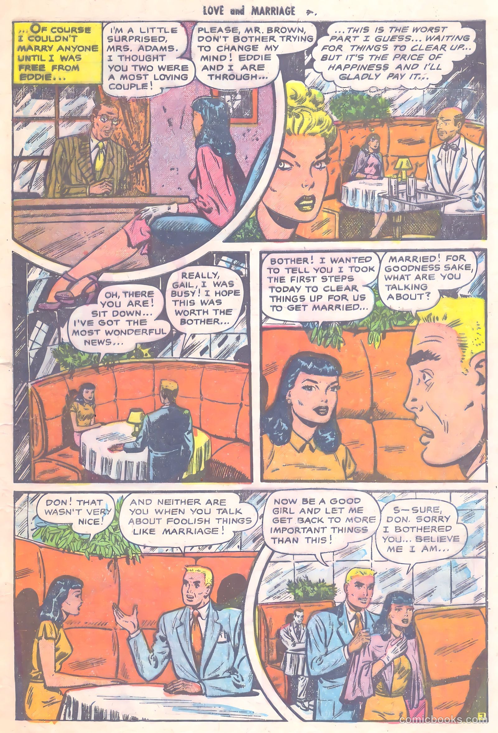 Love and Marriage #1 (1952) — page 9 of 36