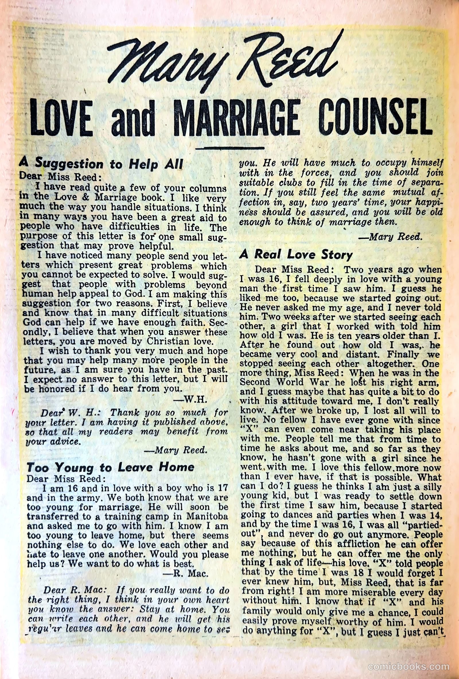 Love and Marriage #14 (1954) — page 18 of 36