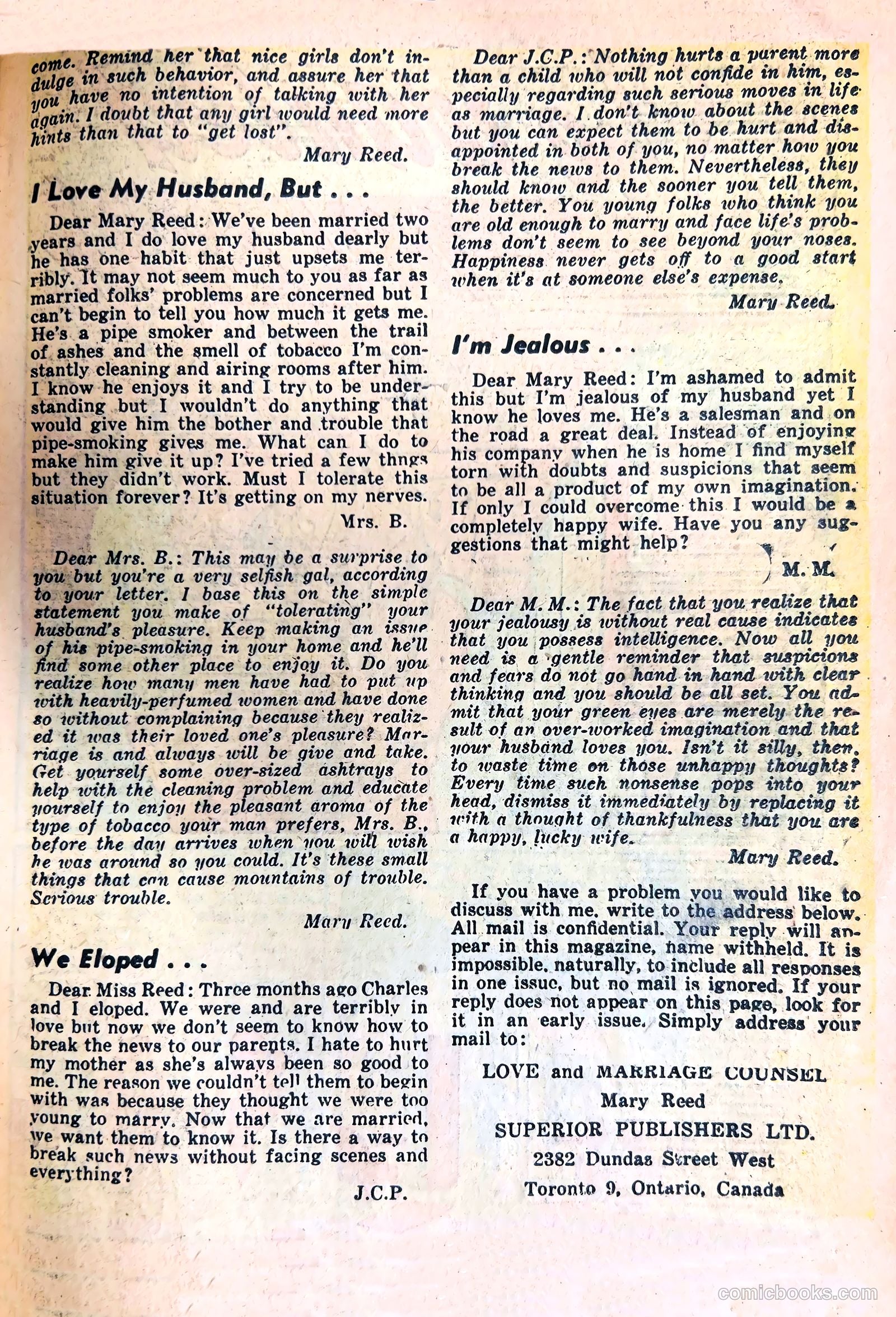 Love and Marriage #2 (1952) — page 19 of 36