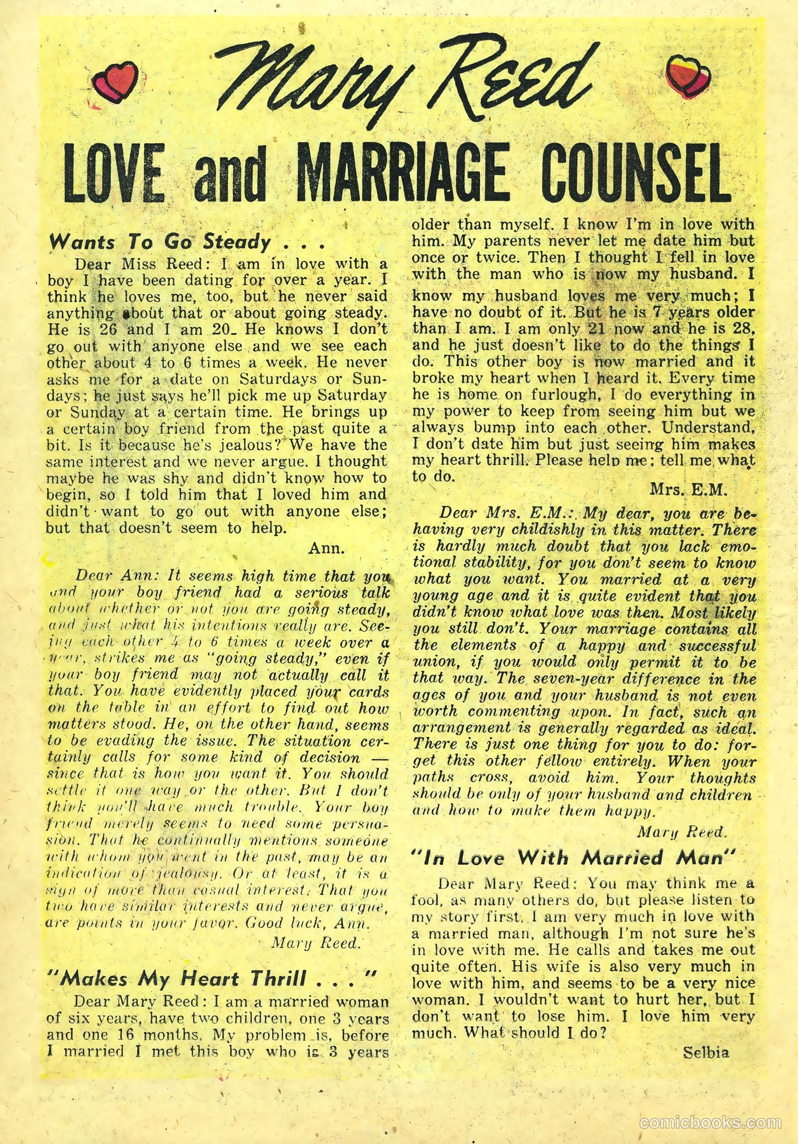 Love and Marriage #7 (1953) — page 18 of 36