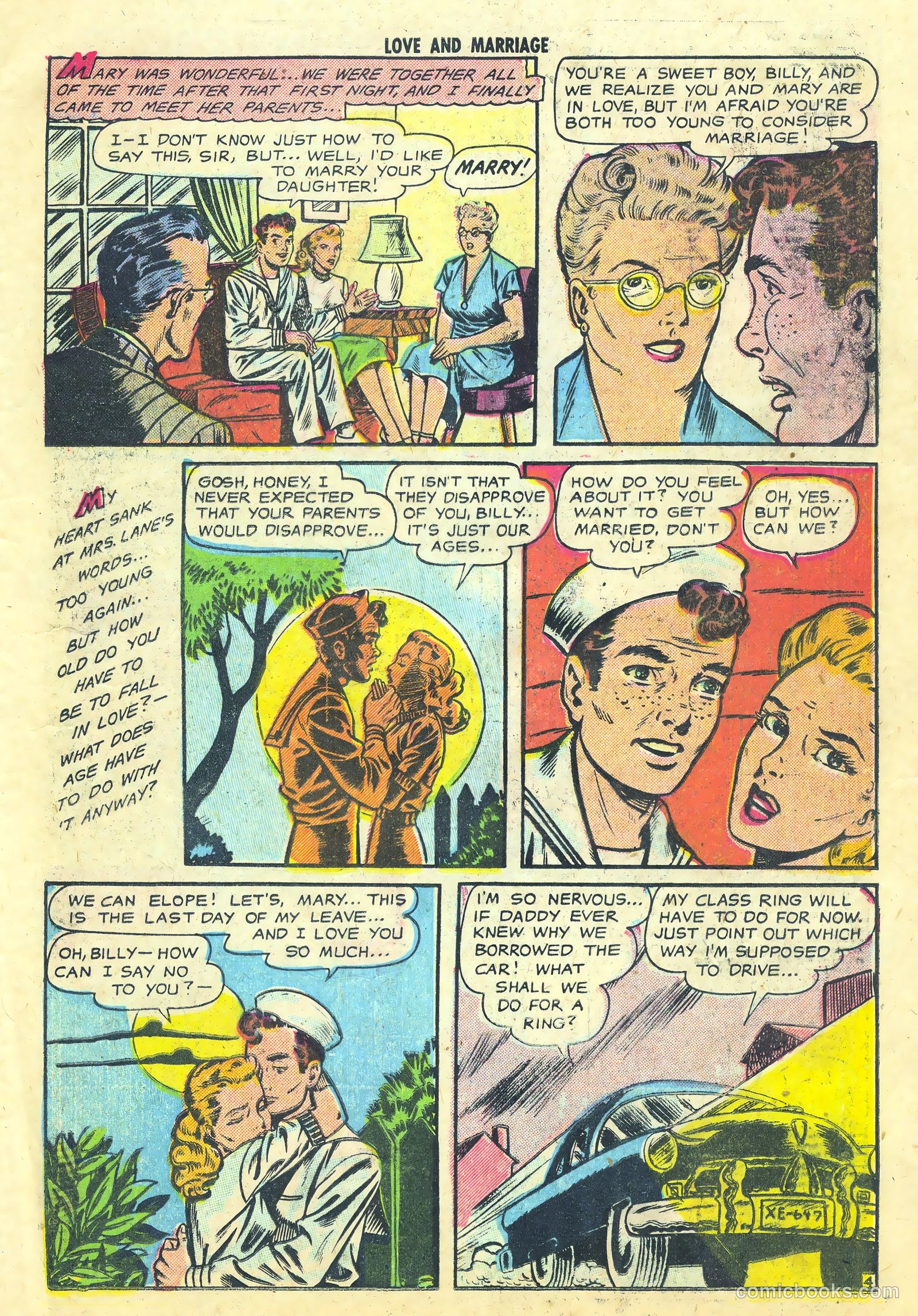 Love and Marriage #7 (1953) — page 23 of 36