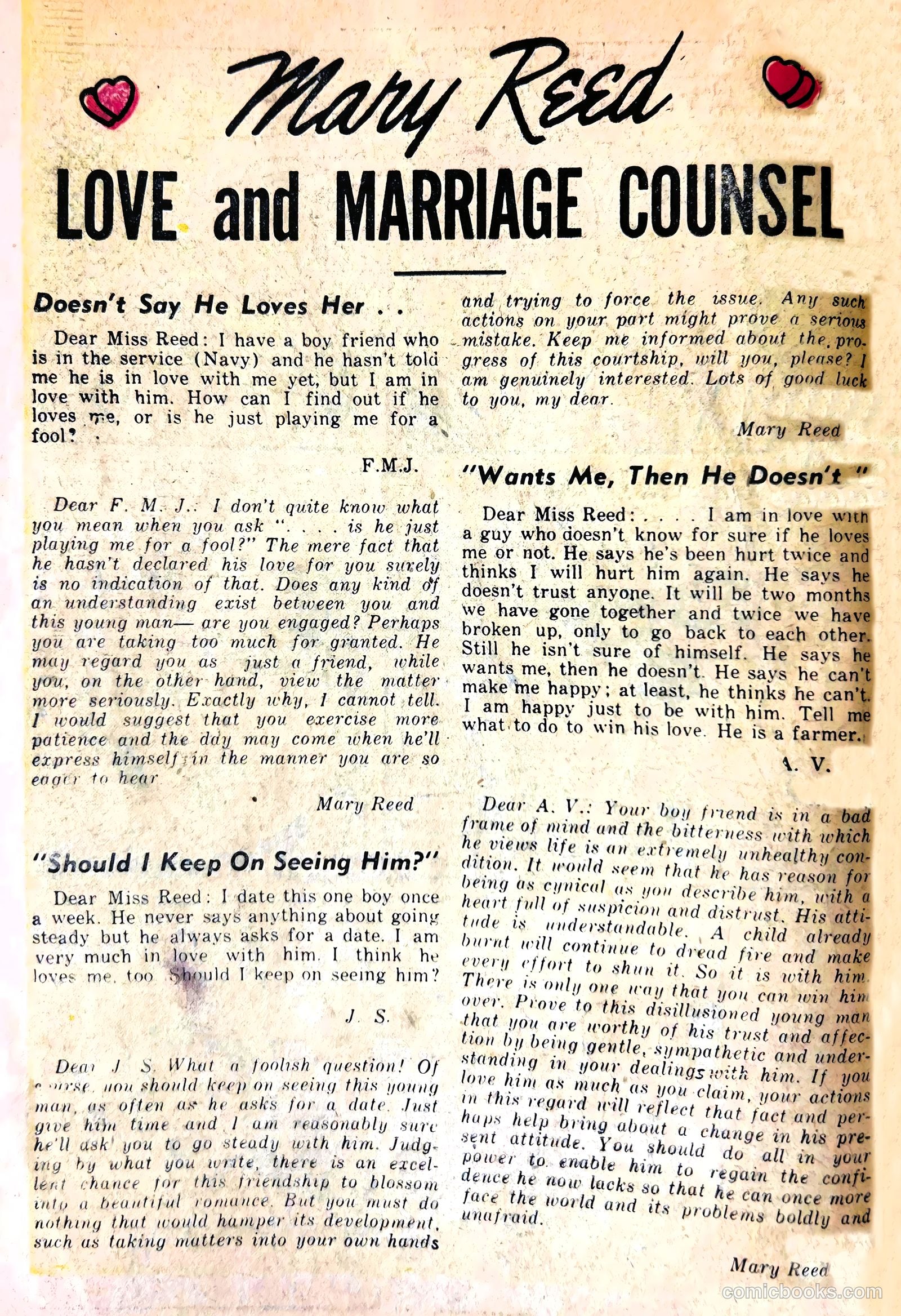 Love and Marriage #8 (1953) — page 18 of 36