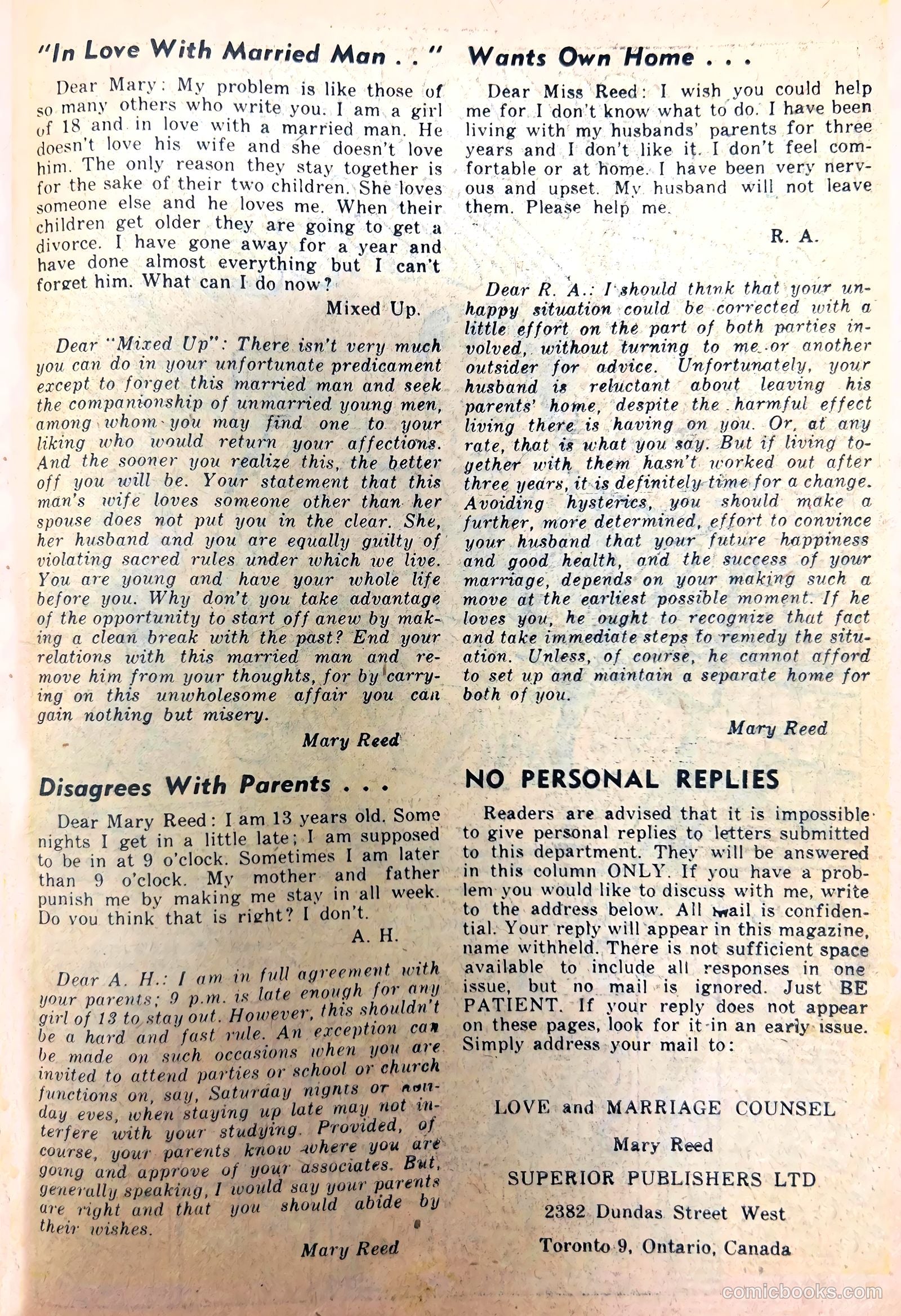 Love and Marriage #8 (1953) — page 19 of 36
