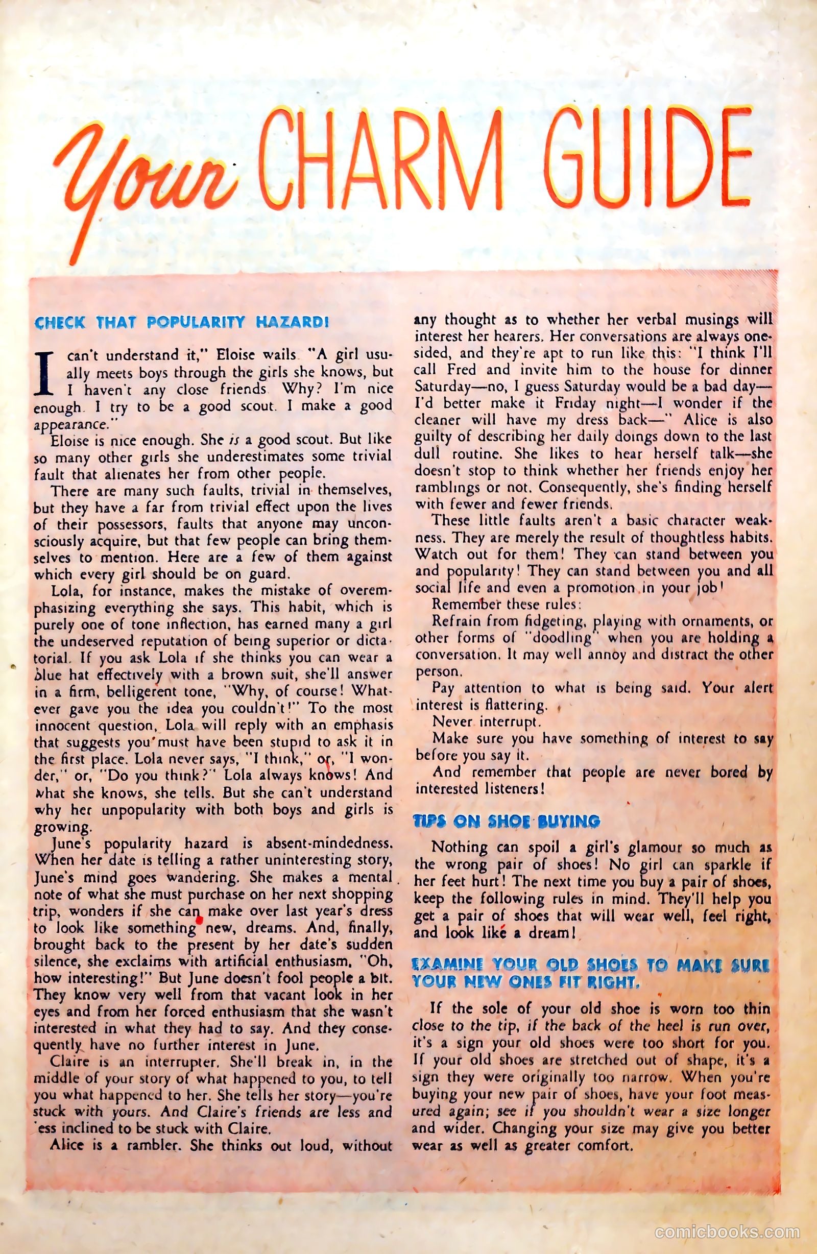 Love at First Sight #1 (1949) — page 25 of 36