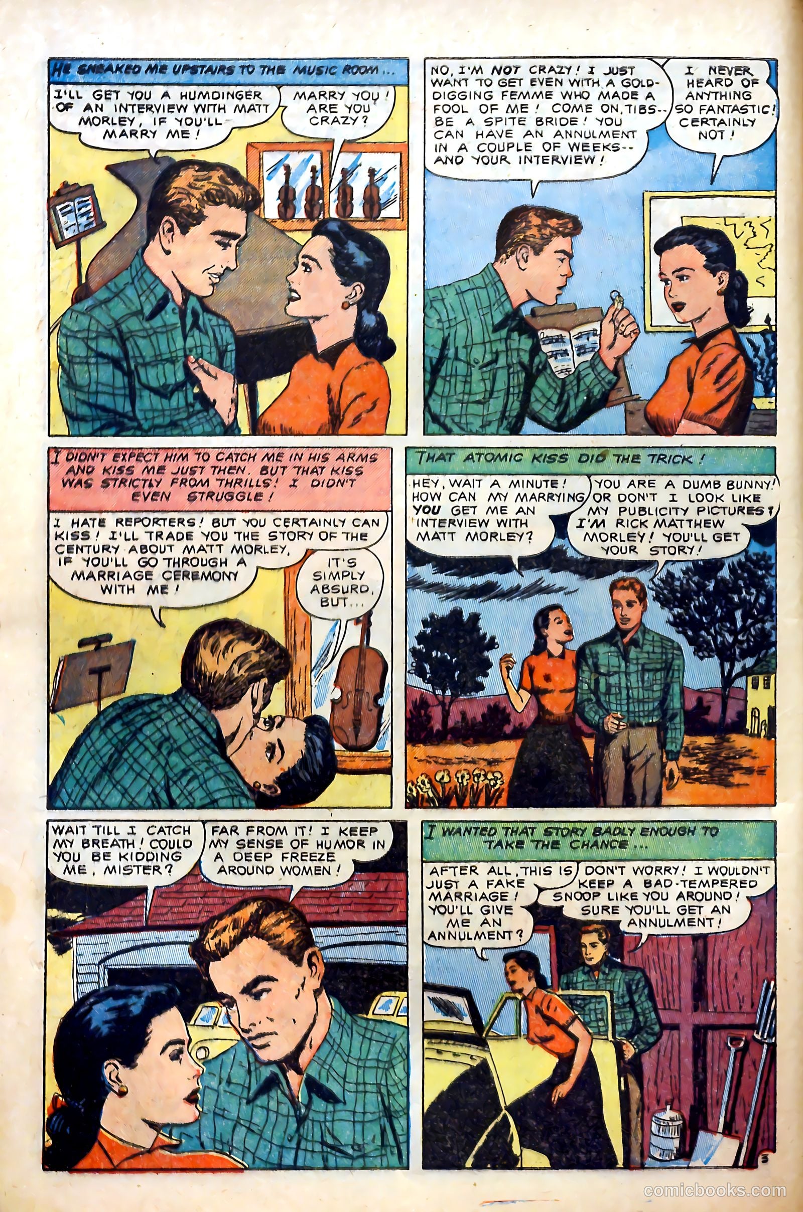 Love at First Sight #14 (1952) — page 12 of 36