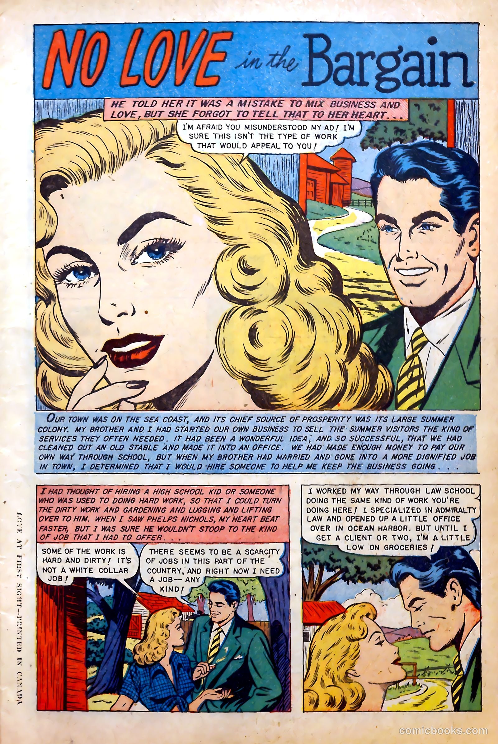 Love at First Sight #16 (1952) — page 3 of 36