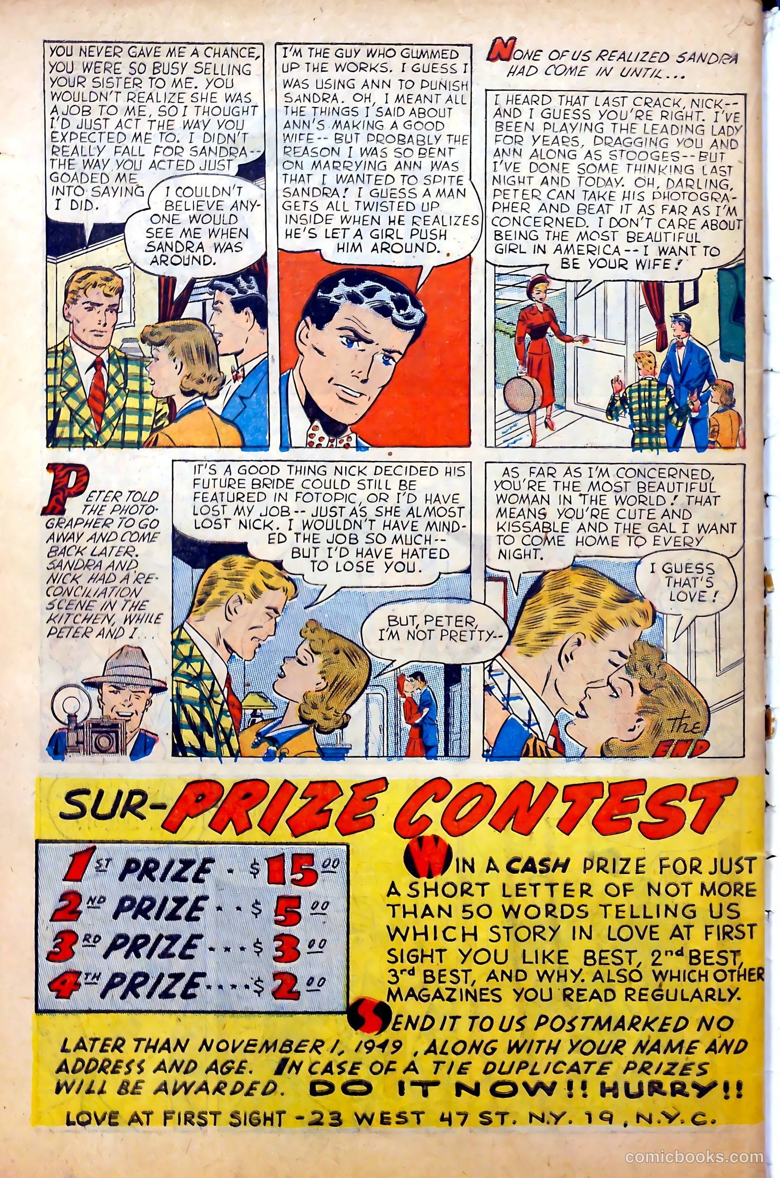 Love at First Sight #2 (1949) — page 34 of 36