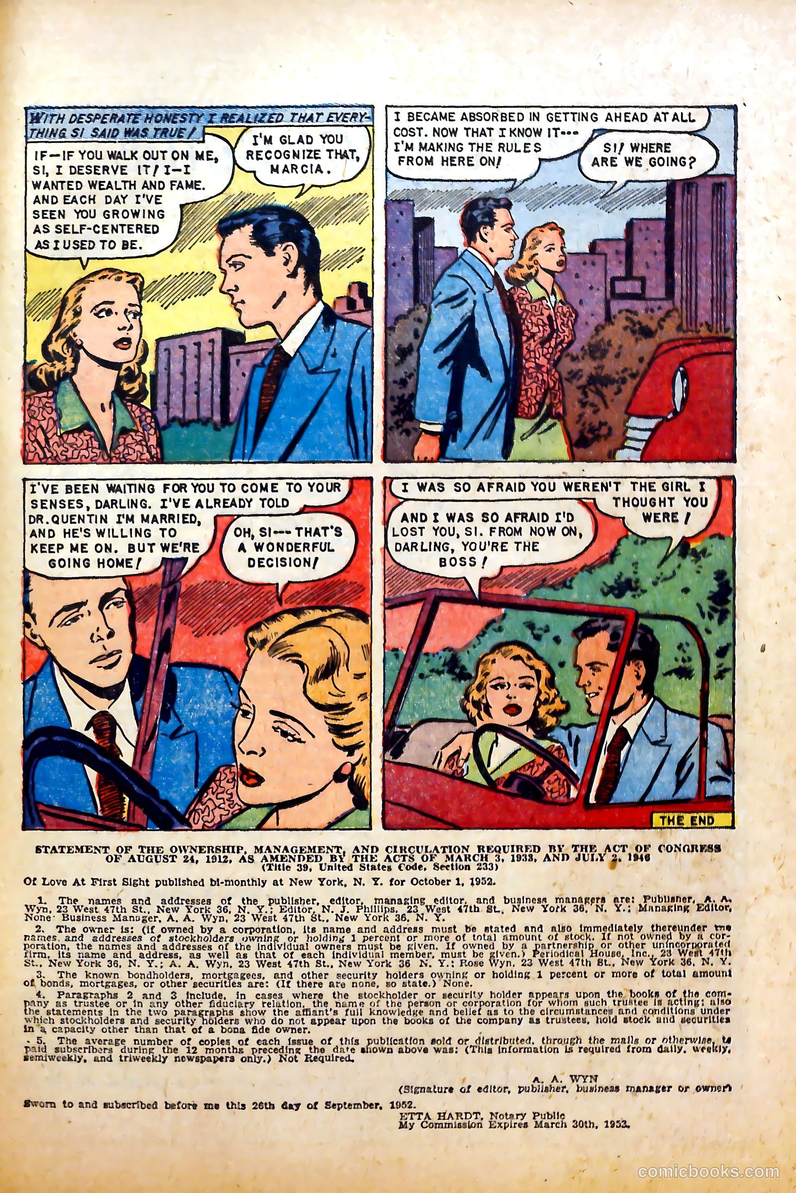 Love at First Sight #21 (1953) — page 25 of 36