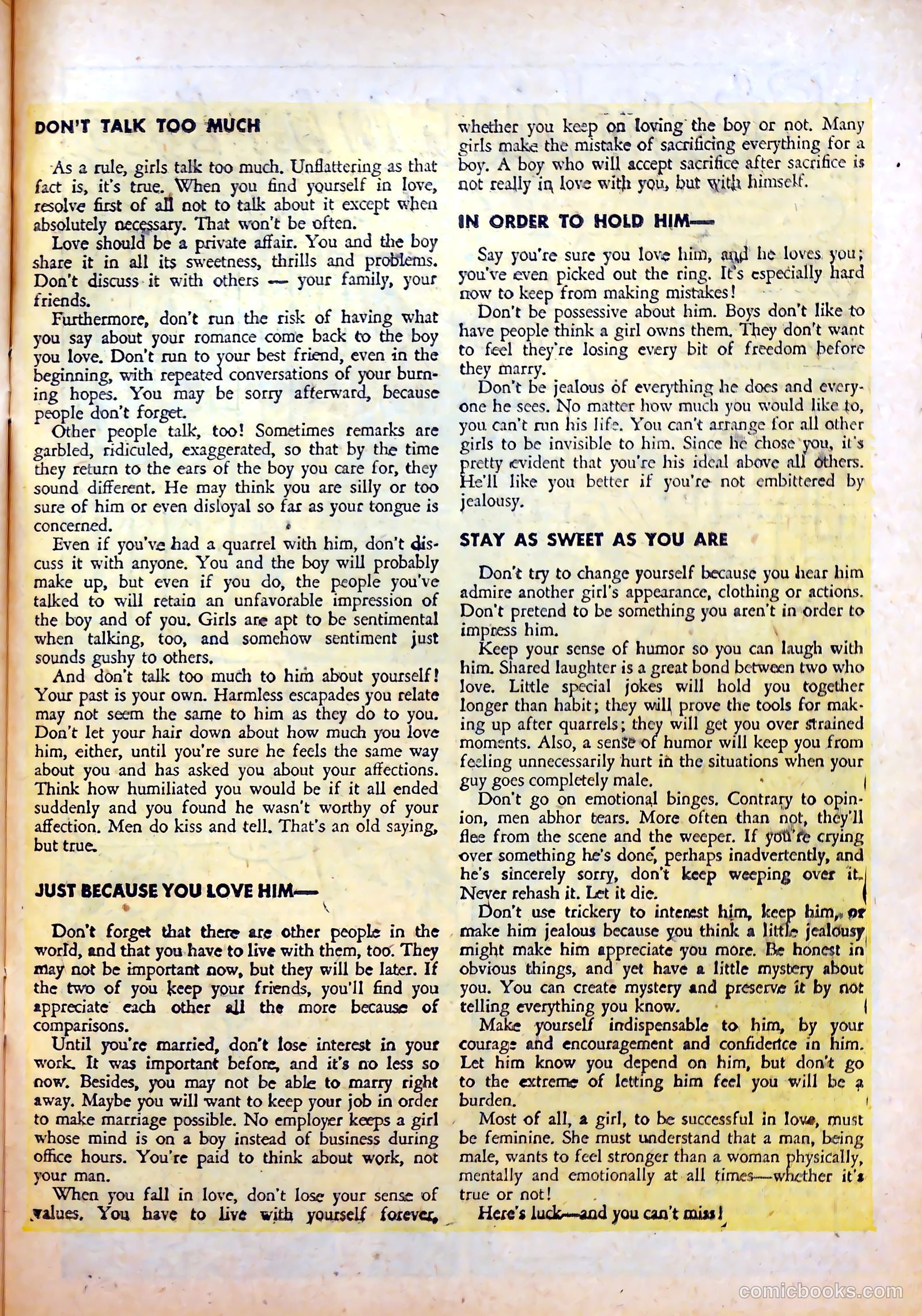 Love at First Sight #21 (1953) — page 27 of 36