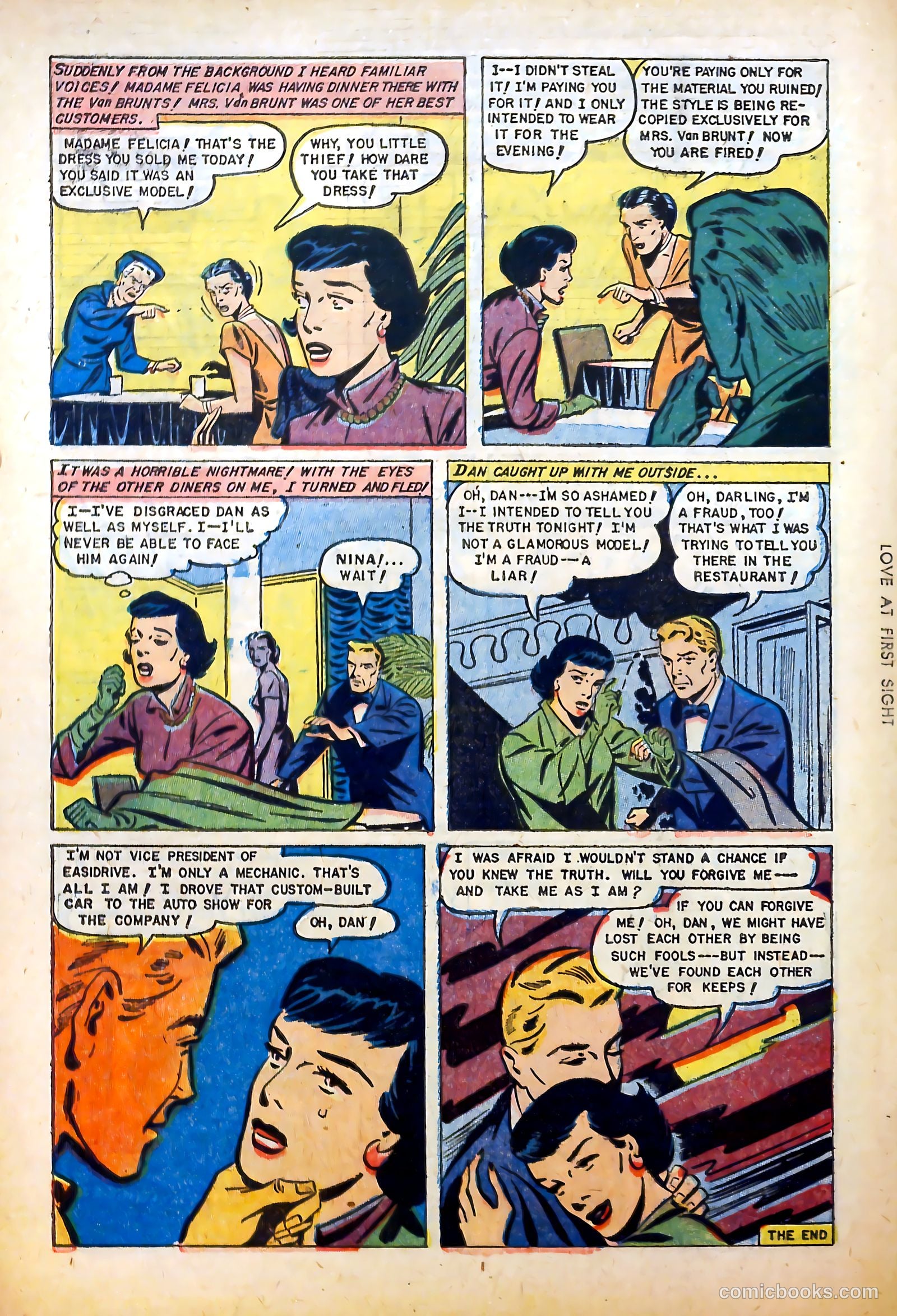 Love at First Sight #21 (1953) — page 34 of 36