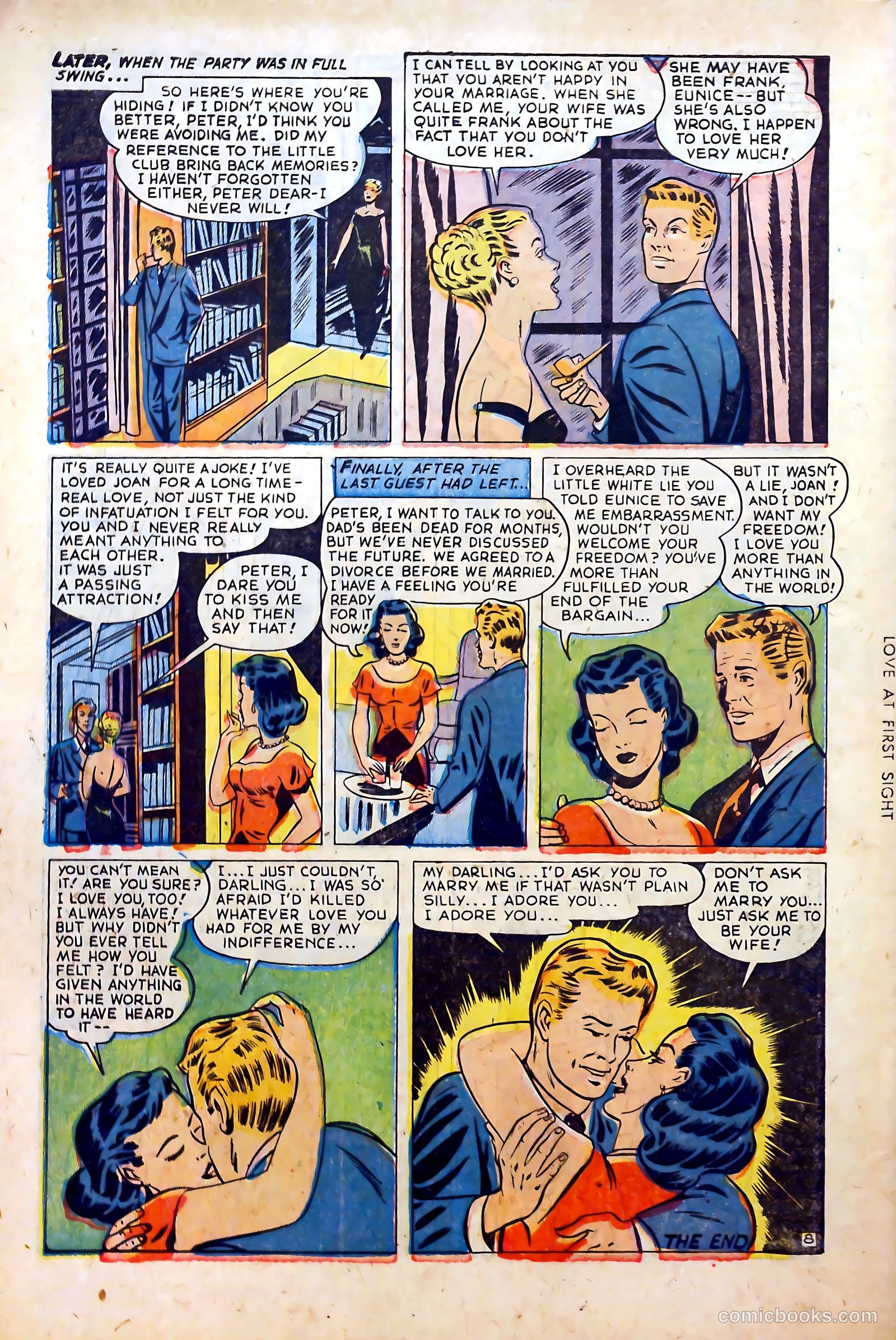 Love at First Sight #25 (1953) — page 34 of 36