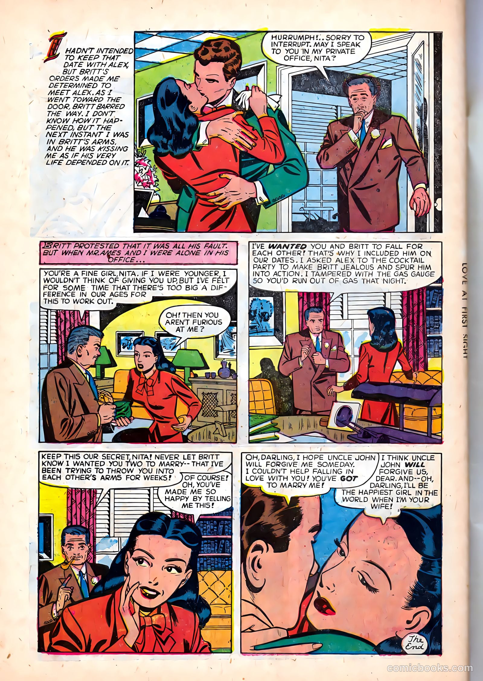 Love at First Sight #30 (1954) — page 34 of 36