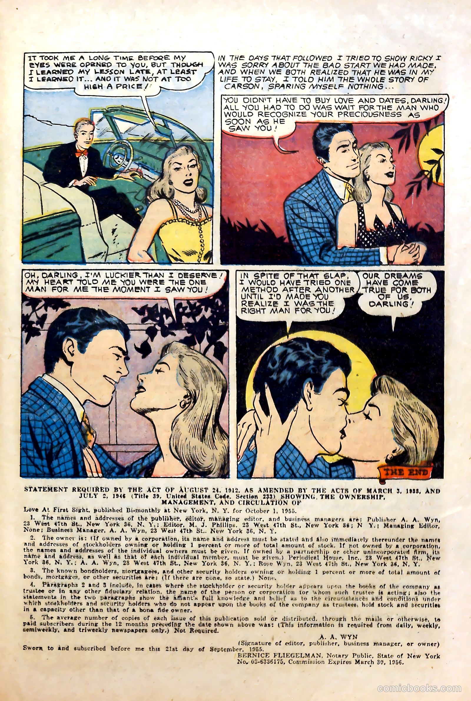 Love at First Sight #40 (1956) — page 25 of 36