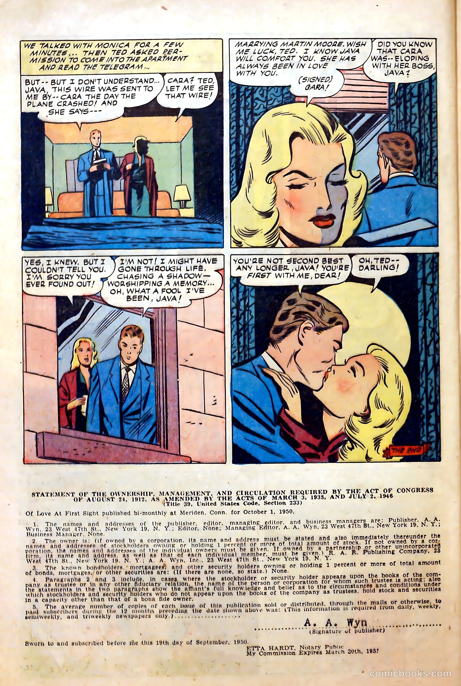 Love at First Sight #8 (1951) — page 24 of 36
