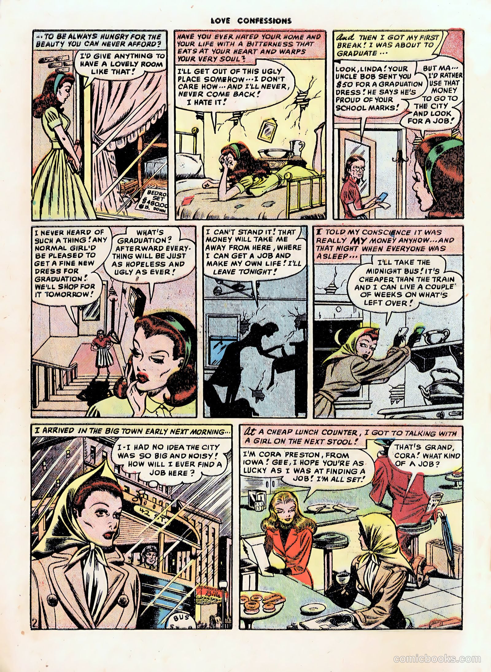 Love Confessions #1 (1949) — page 4 of 36