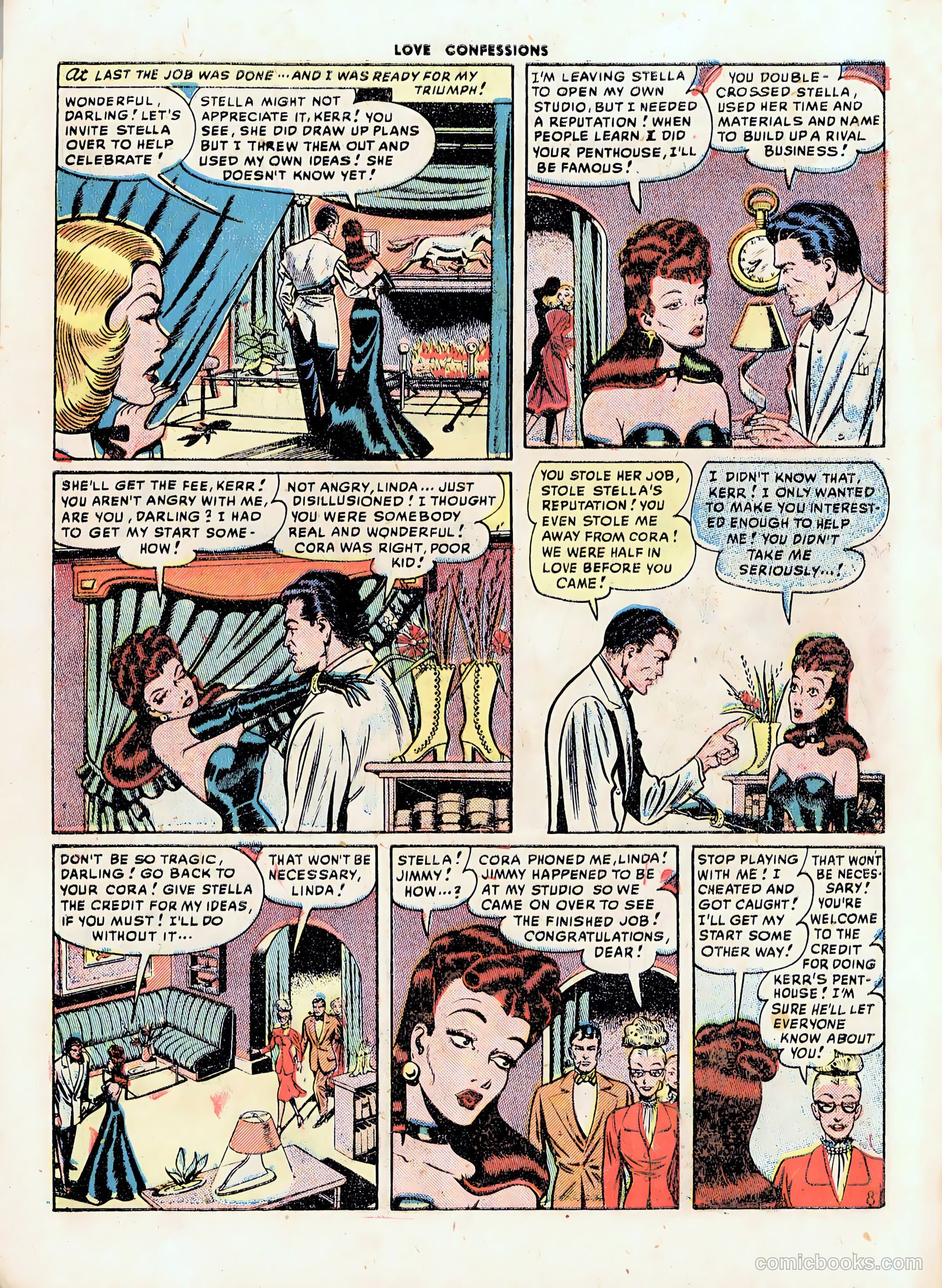 Love Confessions #1 (1949) — page 10 of 36