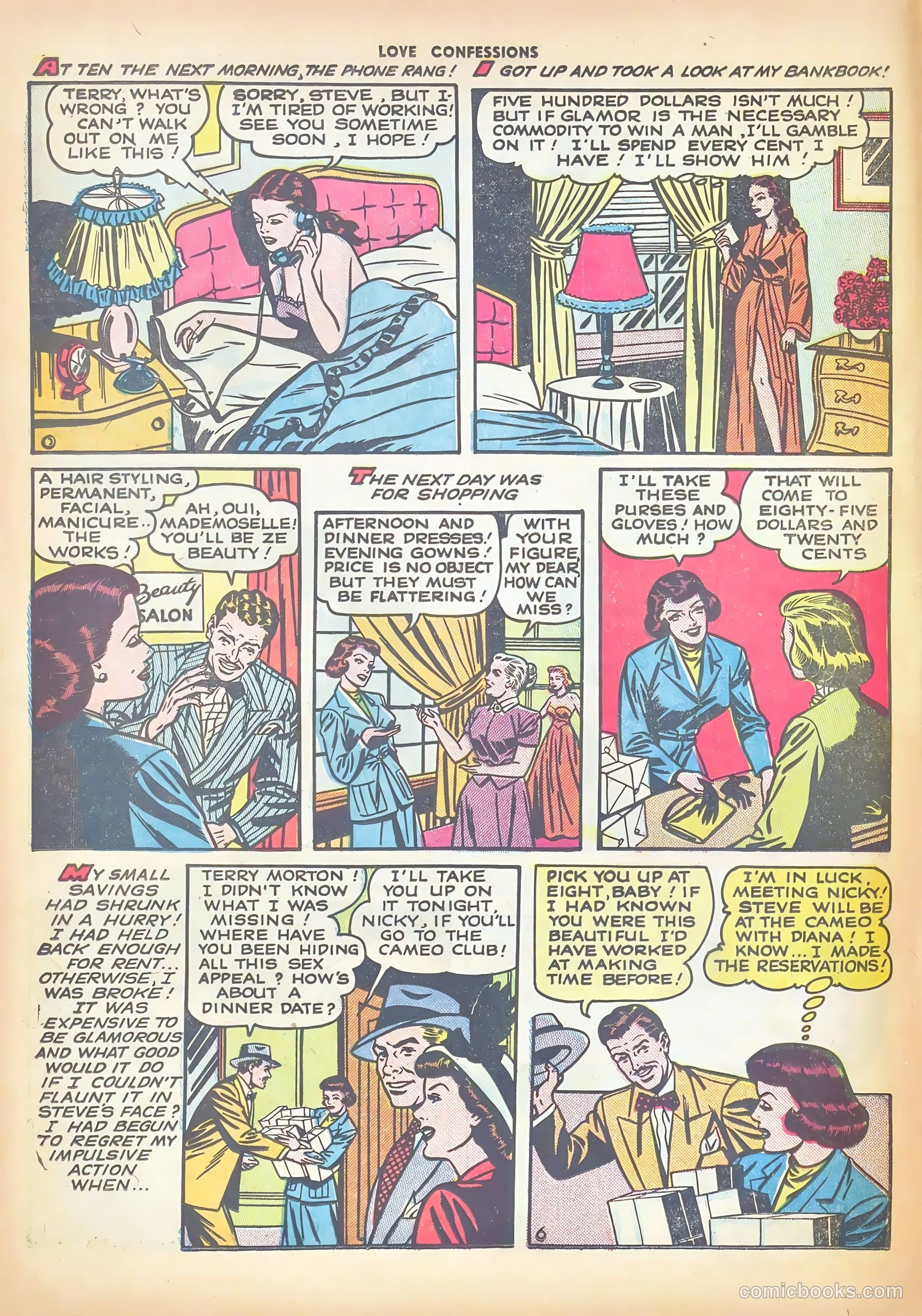 Love Confessions #11 (1951) — page 8 of 36