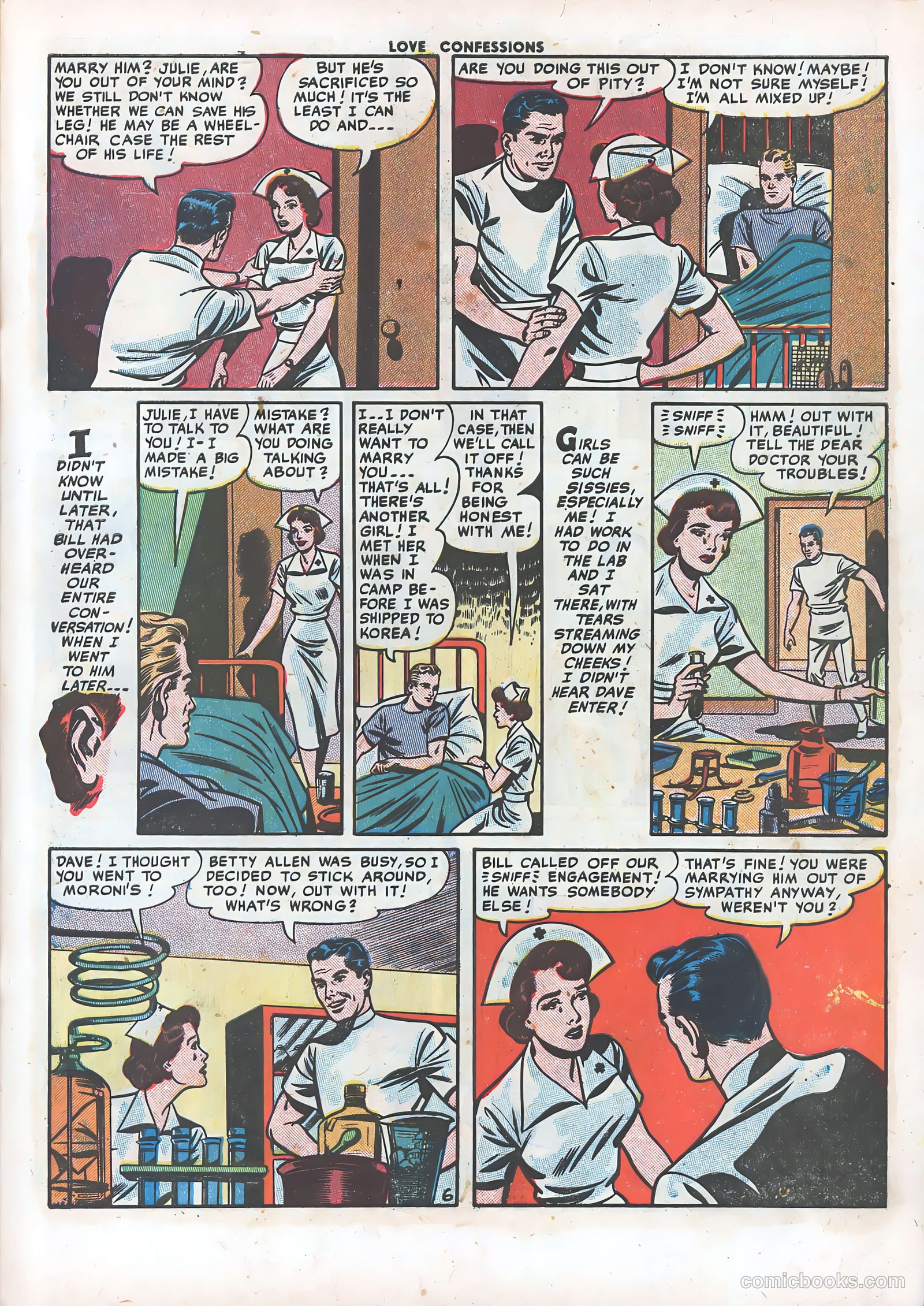 Love Confessions #12 (1951) — page 23 of 36
