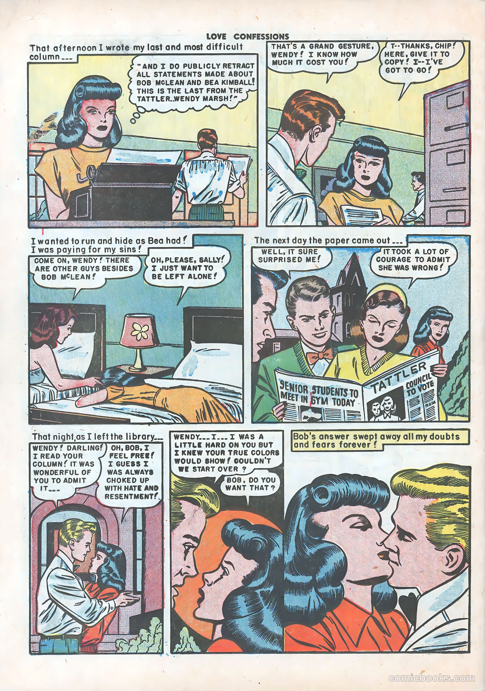 Love Confessions #12 (1951) — page 34 of 36