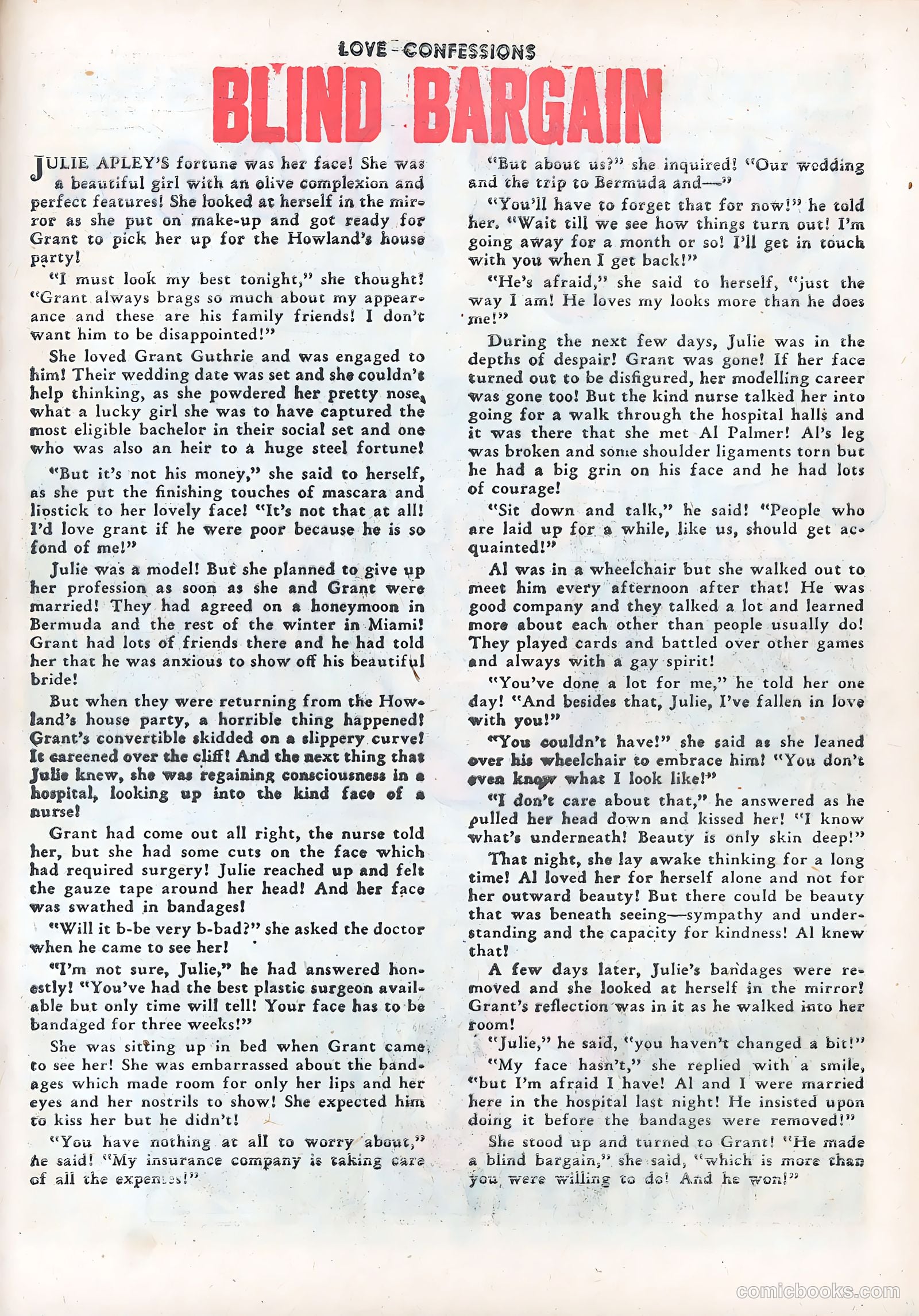 Love Confessions #14 (1951) — page 25 of 36