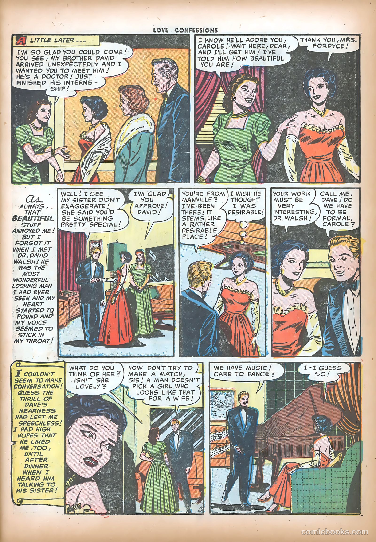 Love Confessions #16 (1952) — page 7 of 36