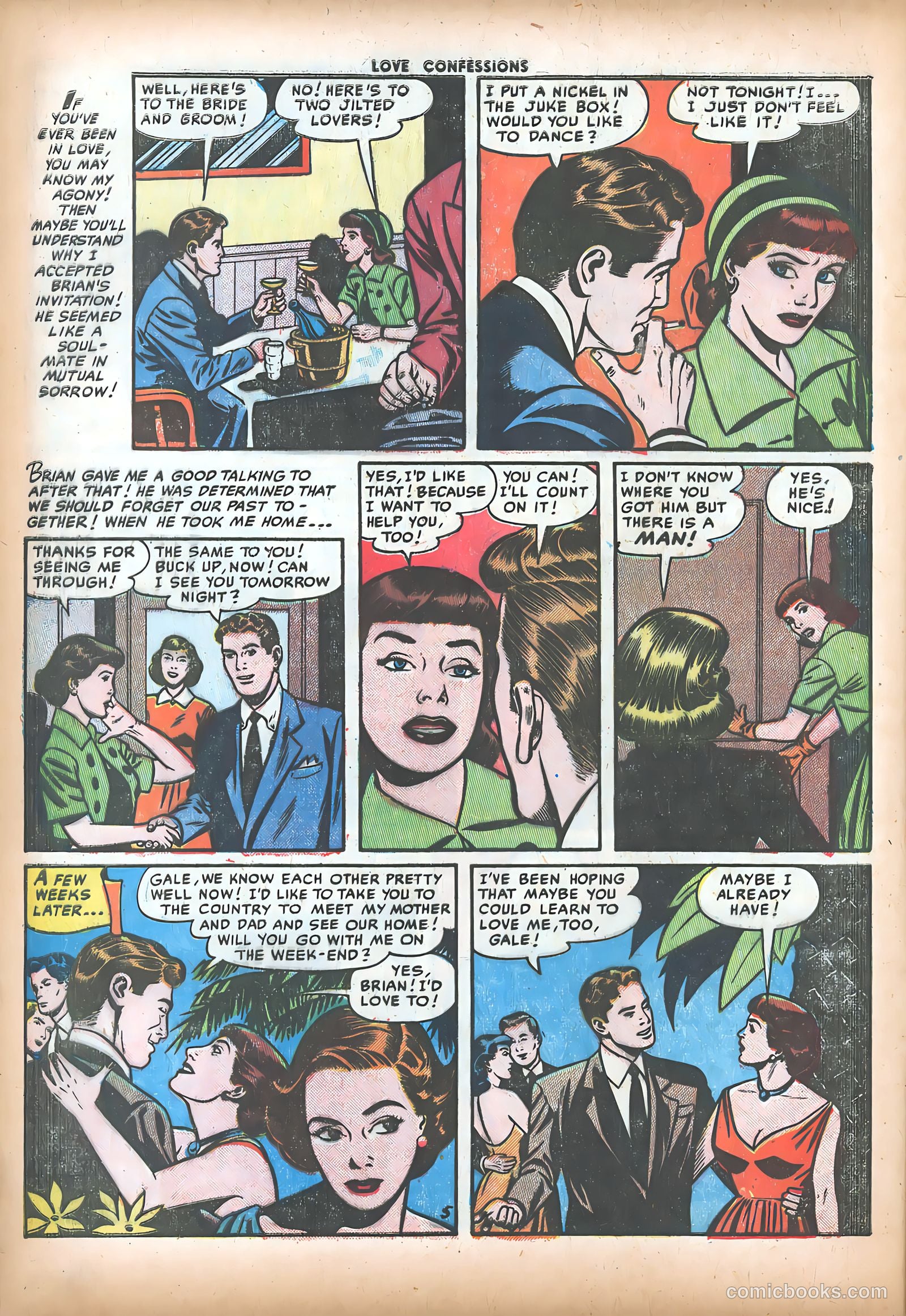 Love Confessions #16 (1952) — page 16 of 36