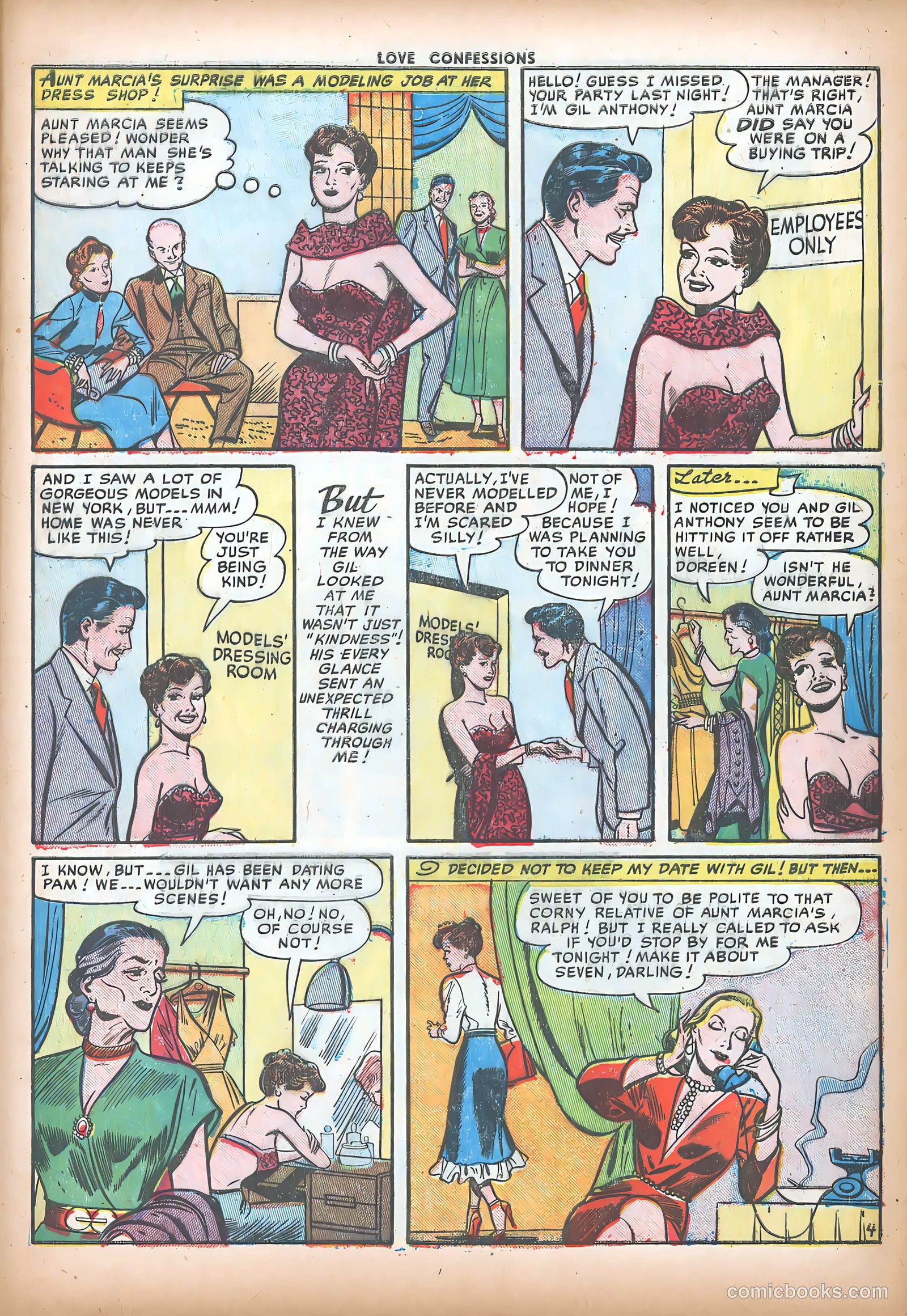 Love Confessions #16 (1952) — page 21 of 36