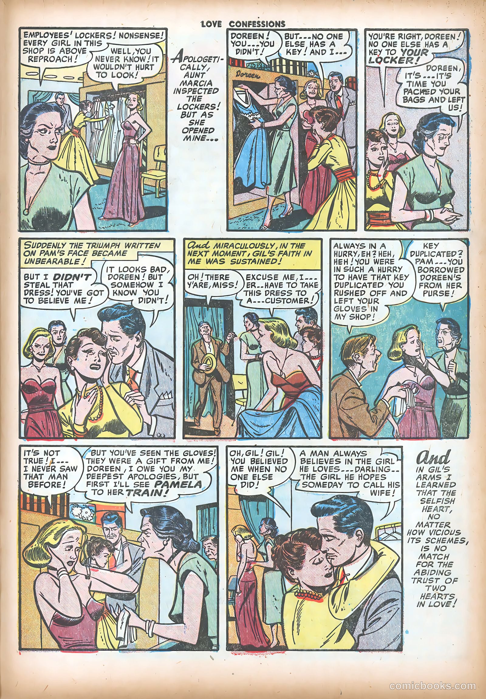 Love Confessions #16 (1952) — page 25 of 36