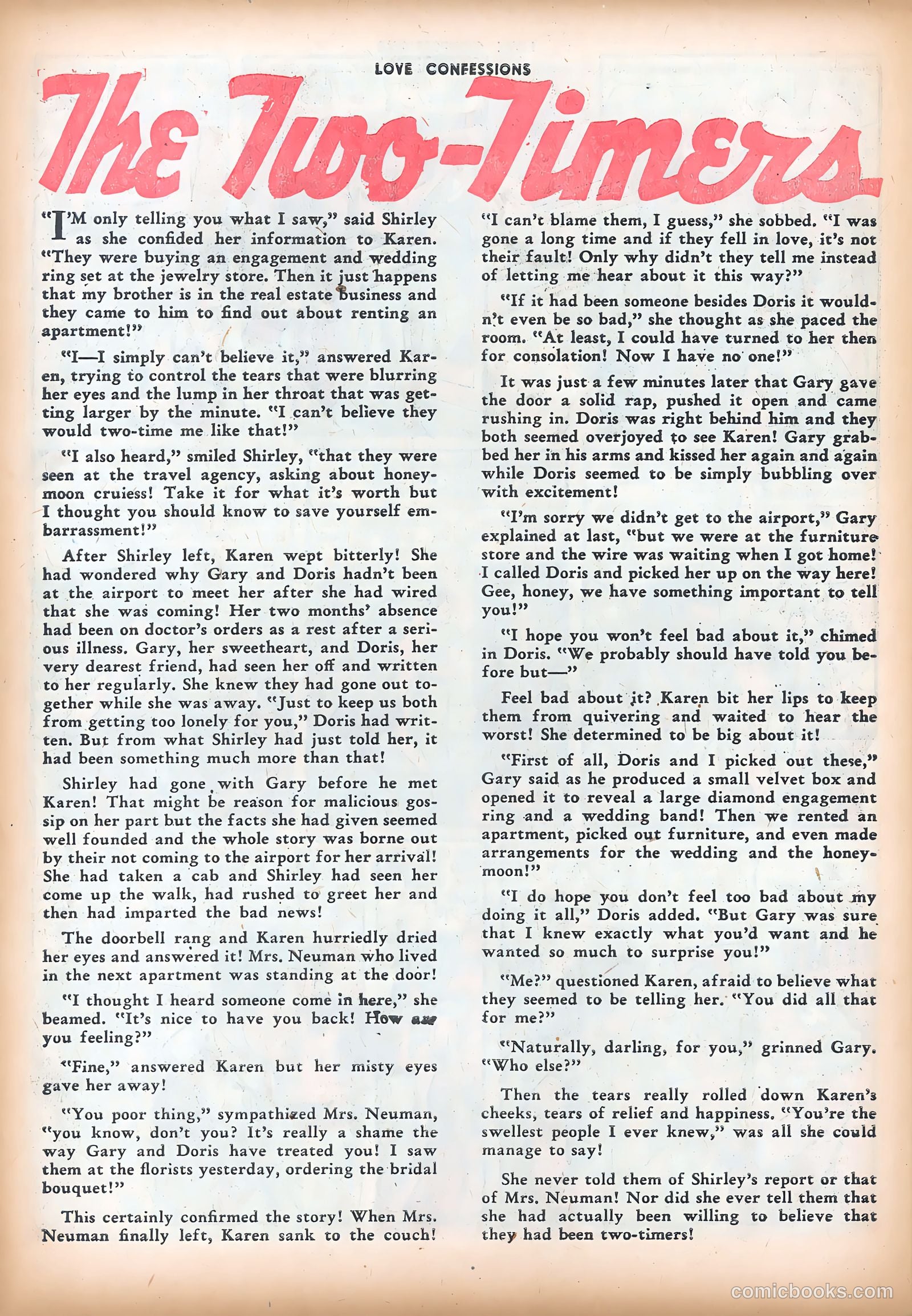 Love Confessions #16 (1952) — page 26 of 36