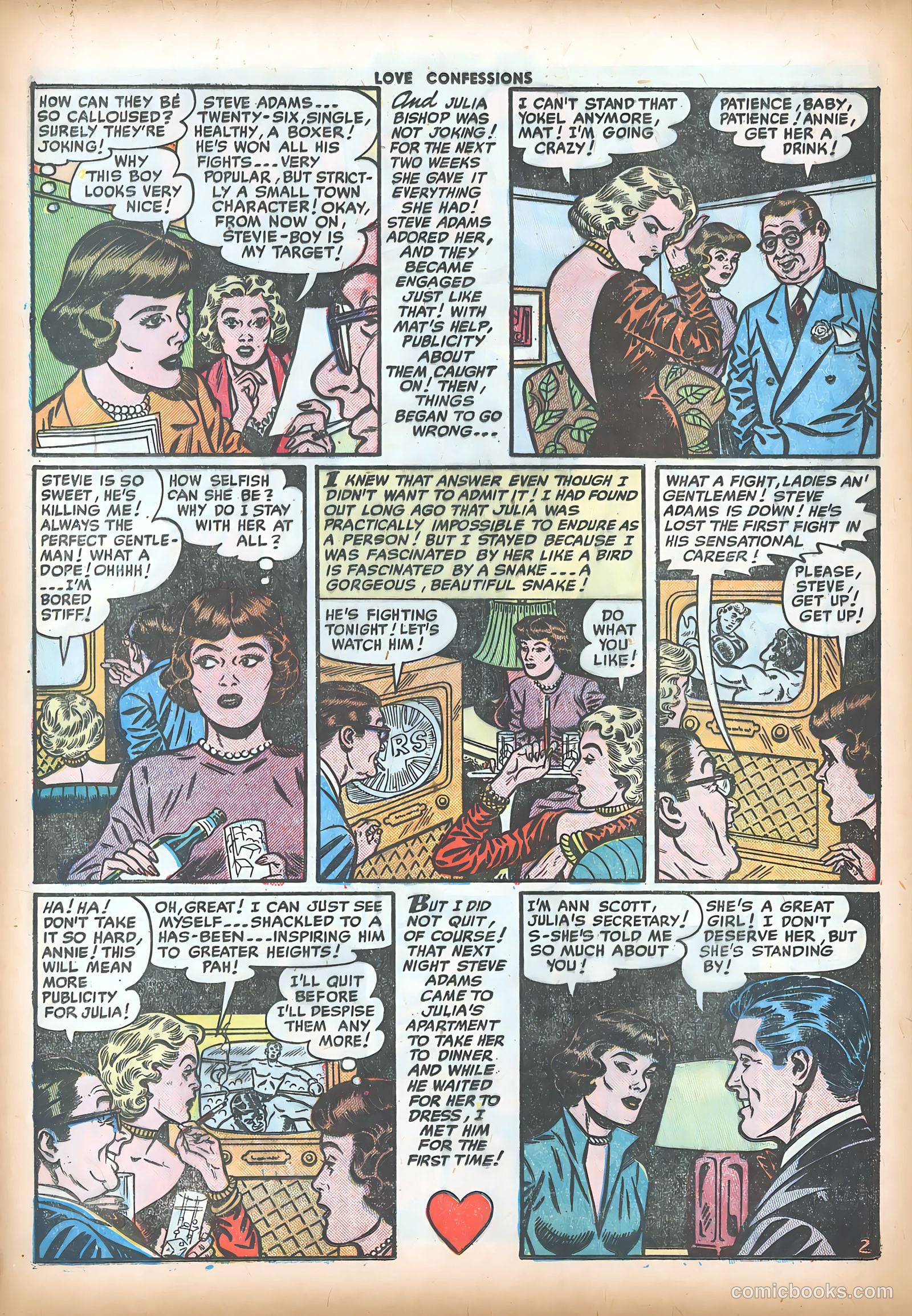 Love Confessions #16 (1952) — page 28 of 36